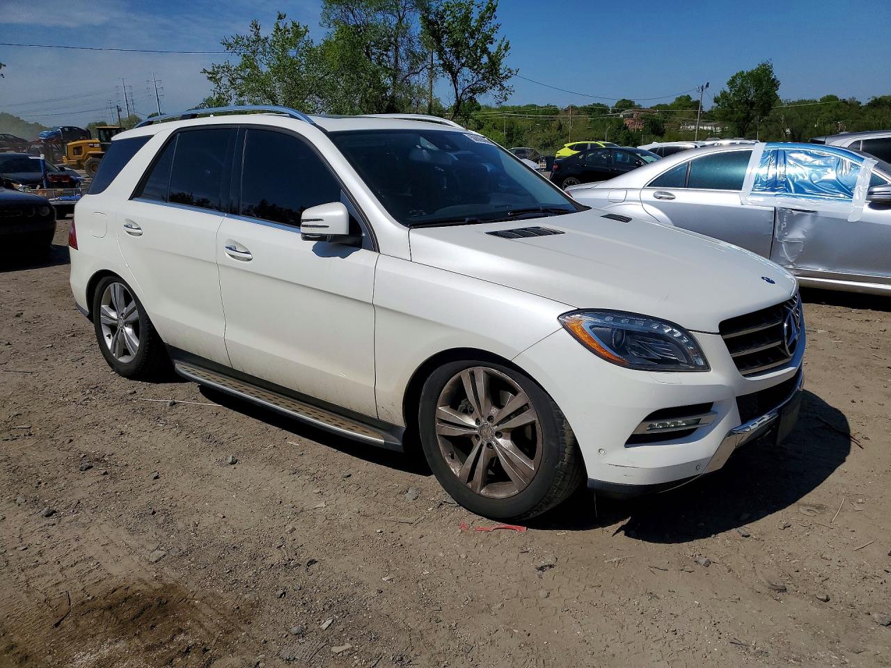 2013 Mercedes-benz Ml 350 4matic Белый vin: 4JGDA5HB6DA137621