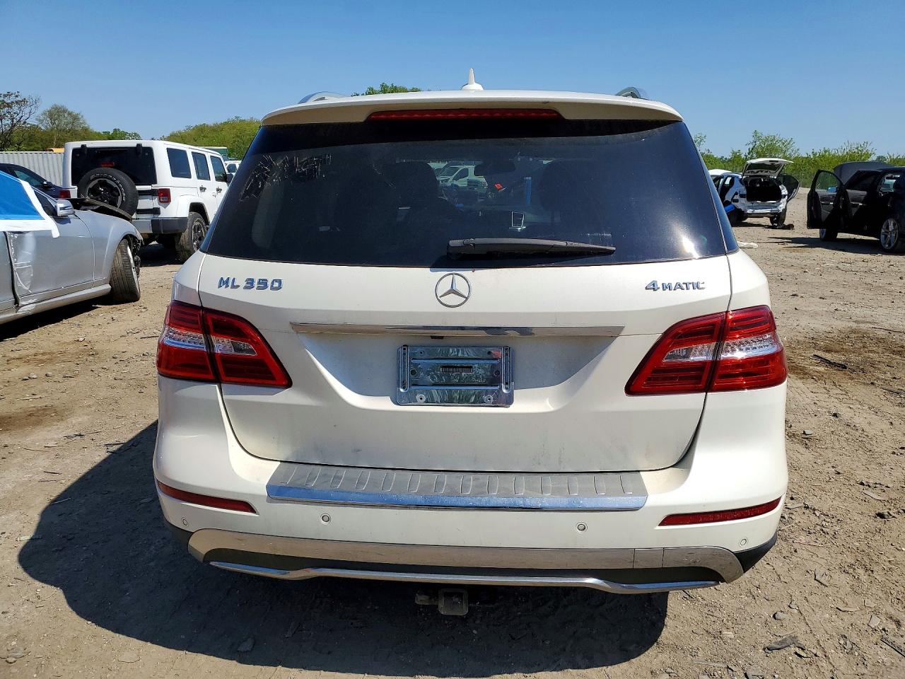 2013 Mercedes-benz Ml 350 4matic Белый vin: 4JGDA5HB6DA137621