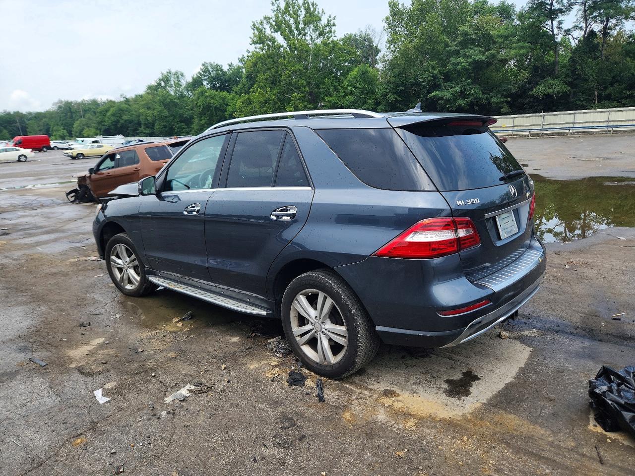 2013 Mercedes-benz Ml 350 4matic Blue vin: 4JGDA5HB6DA142415
