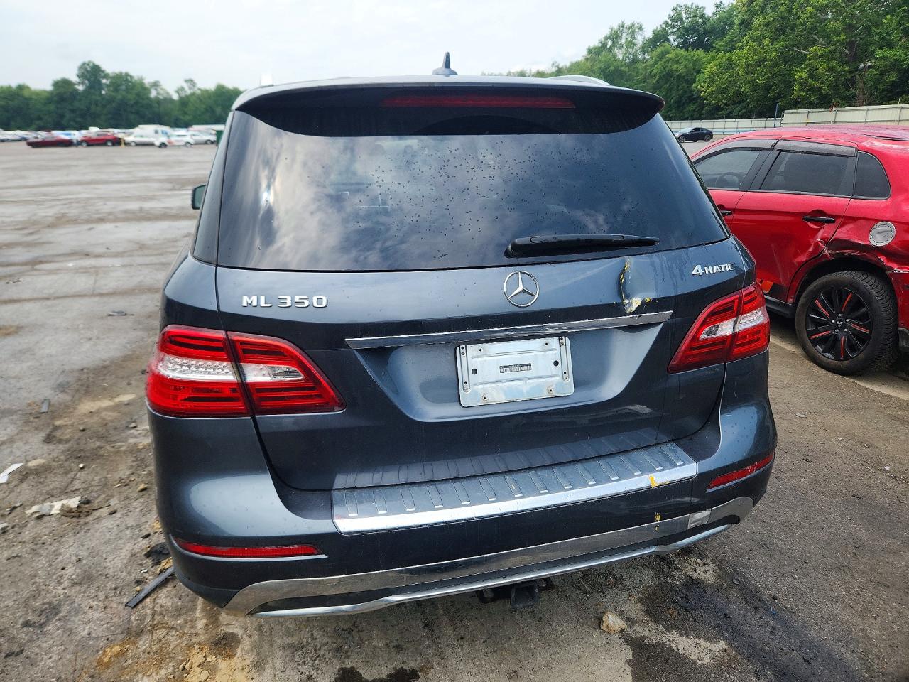 2013 Mercedes-benz Ml 350 4matic Blue vin: 4JGDA5HB6DA142415