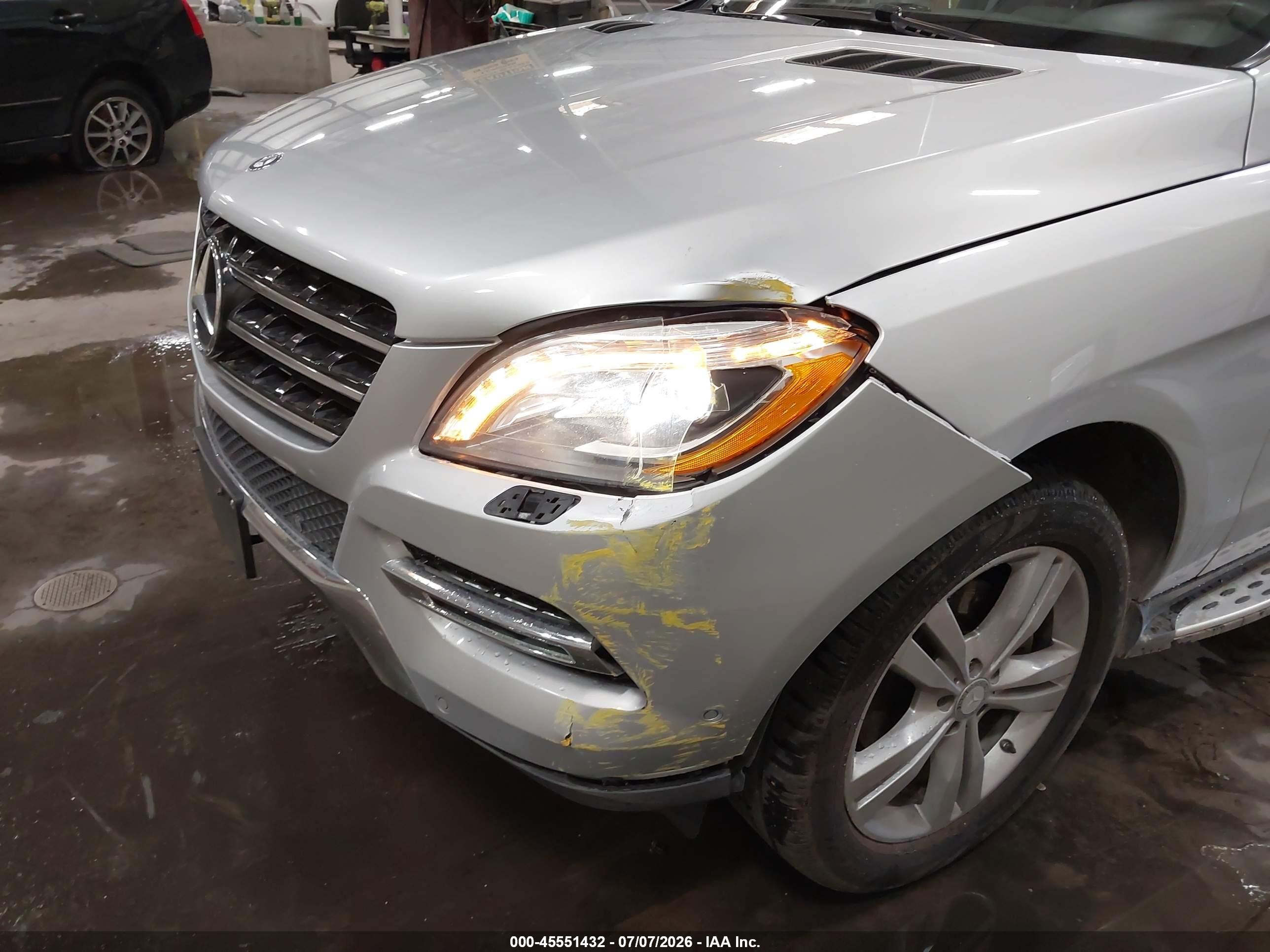 2013 Mercedes-benz Ml 350 4matic Серебряный vin: 4JGDA5HB6DA228615