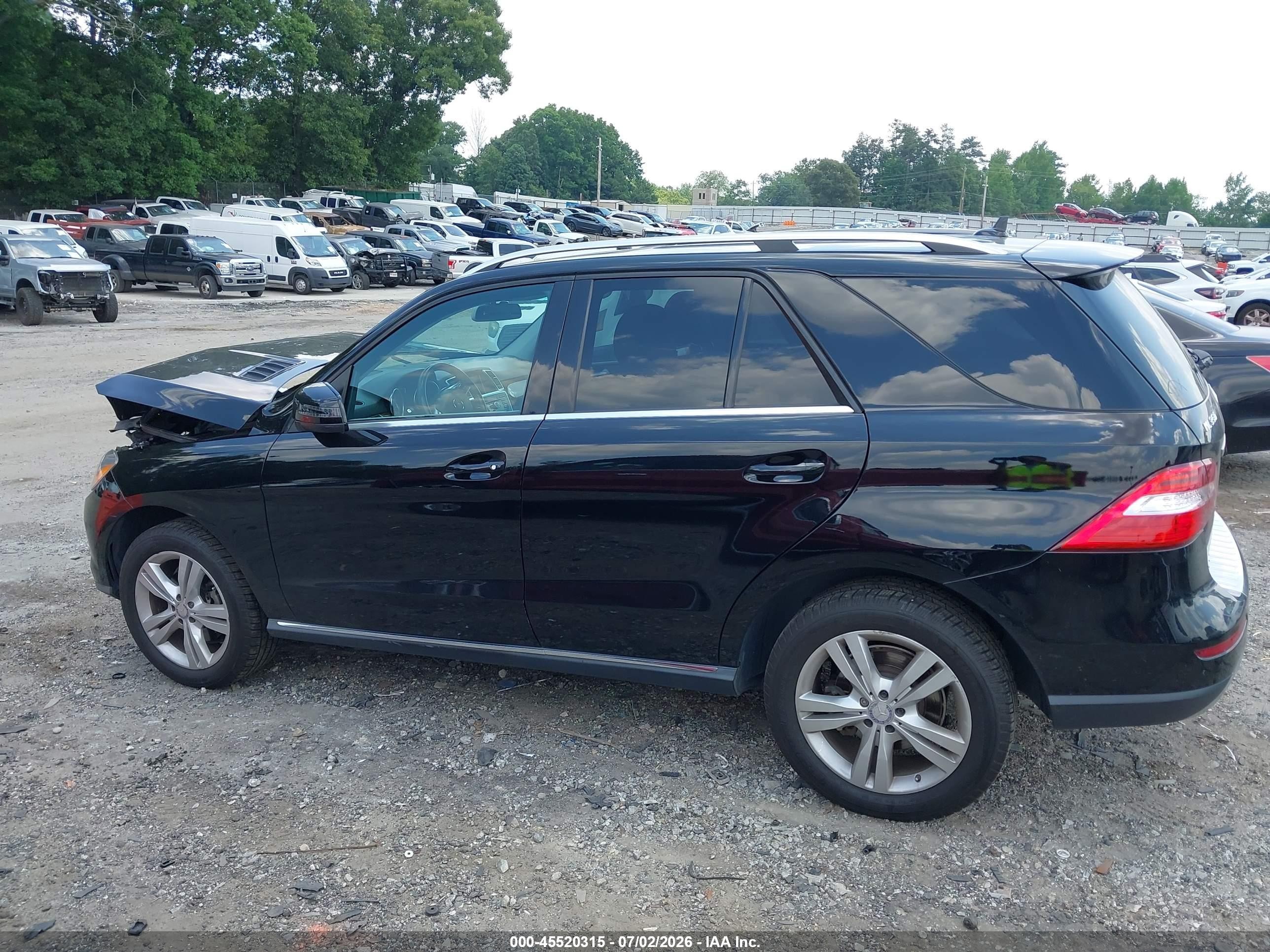 2013 Mercedes-benz Ml 350 4matic Black vin: 4JGDA5HB6DA235855