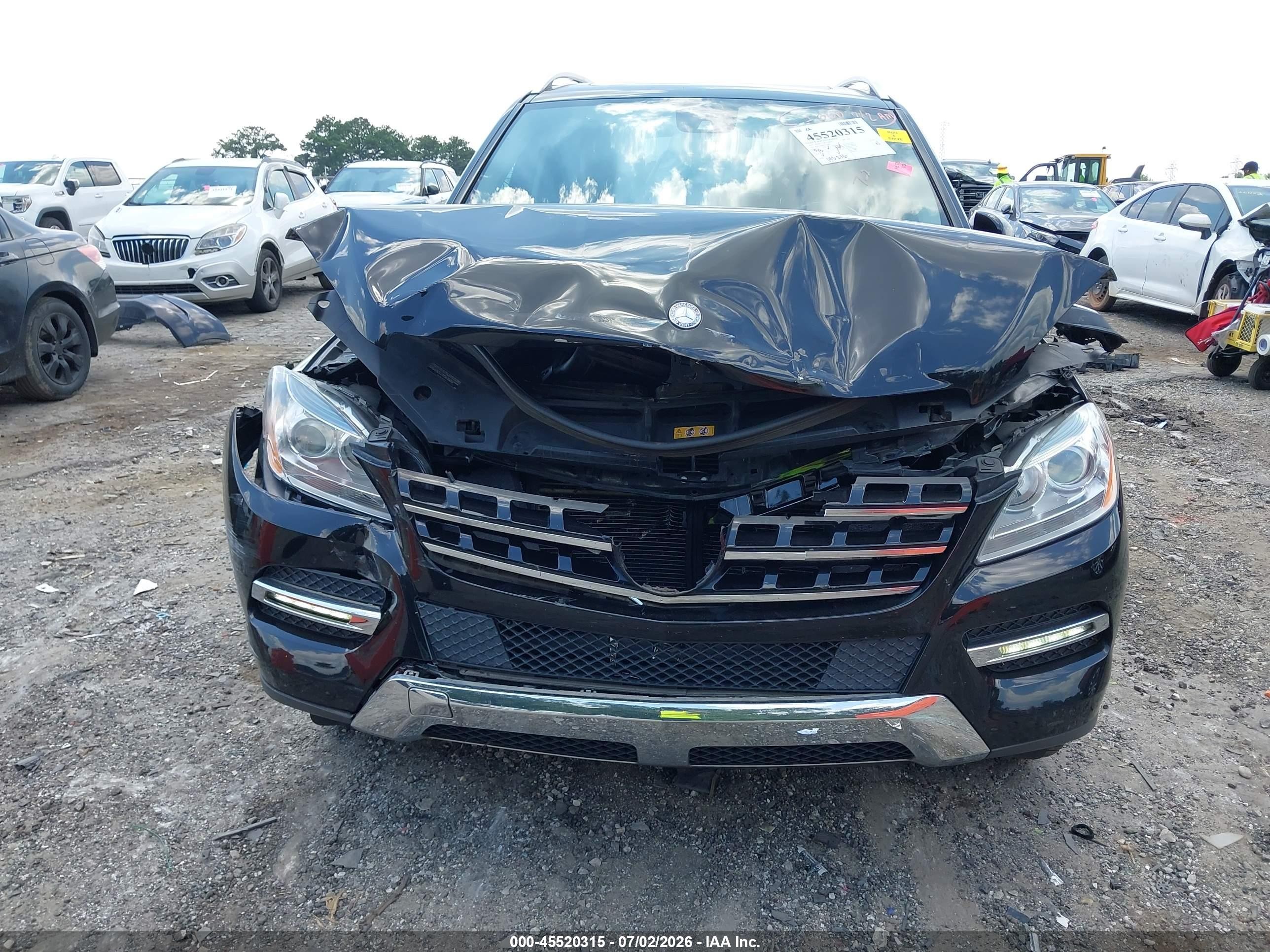 2013 Mercedes-benz Ml 350 4matic Black vin: 4JGDA5HB6DA235855