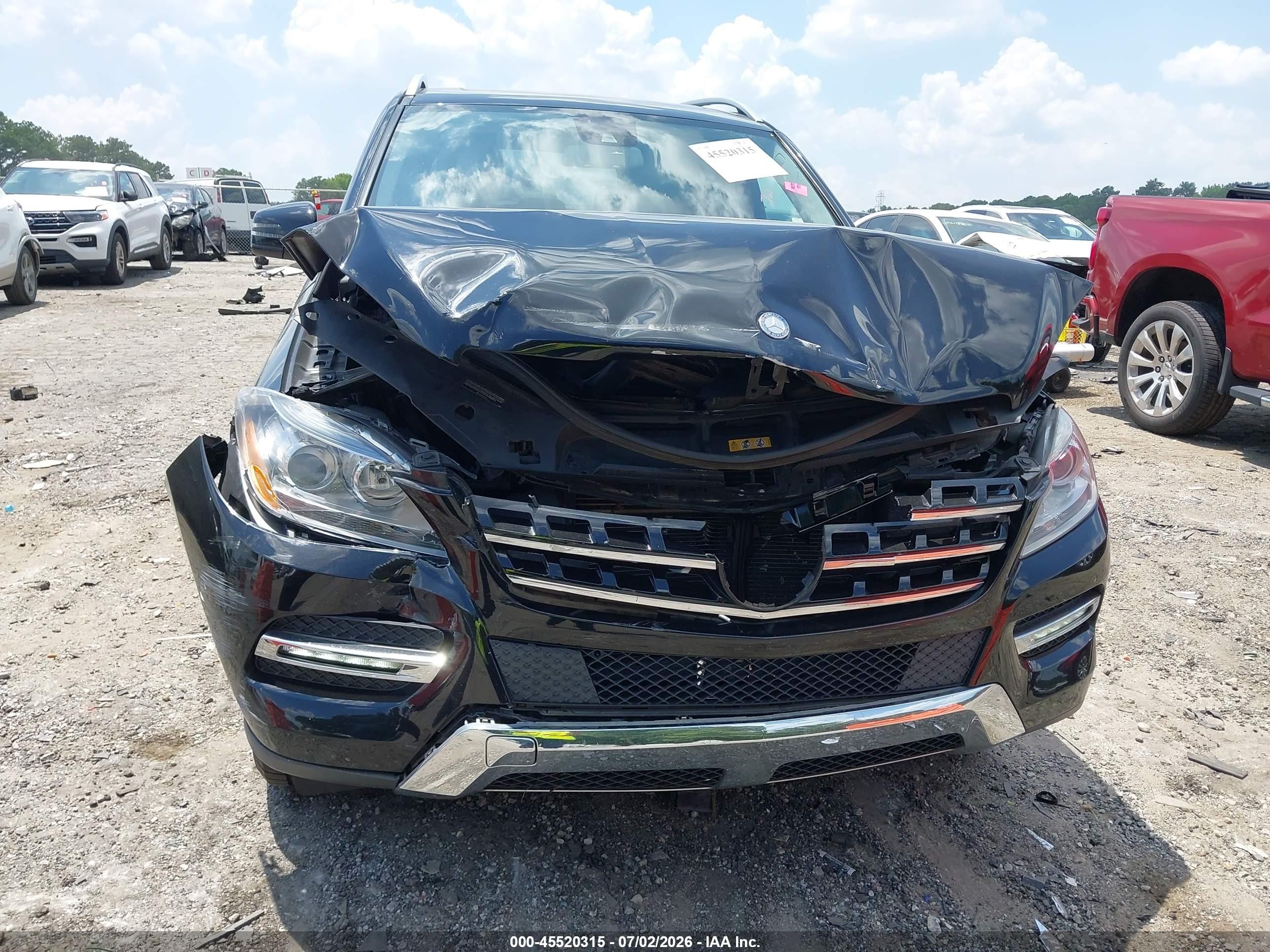 2013 Mercedes-benz Ml 350 4matic Black vin: 4JGDA5HB6DA235855
