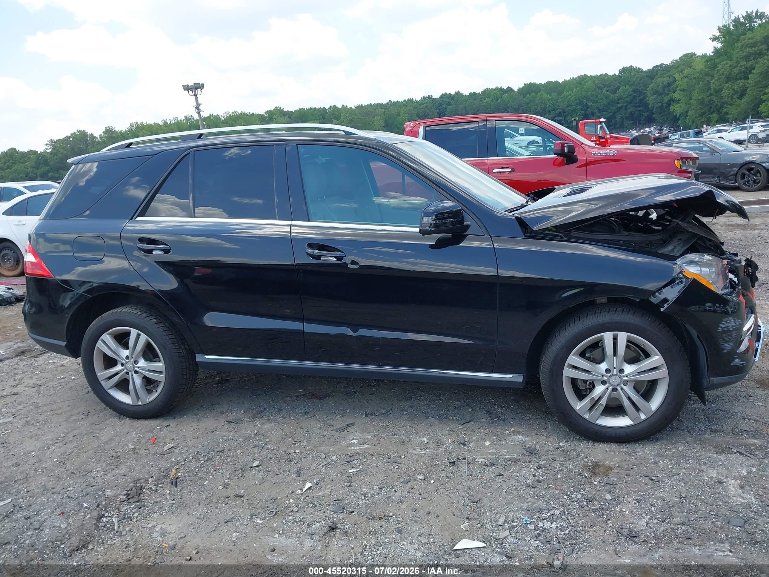 2013 Mercedes-benz Ml 350 4matic Black vin: 4JGDA5HB6DA235855