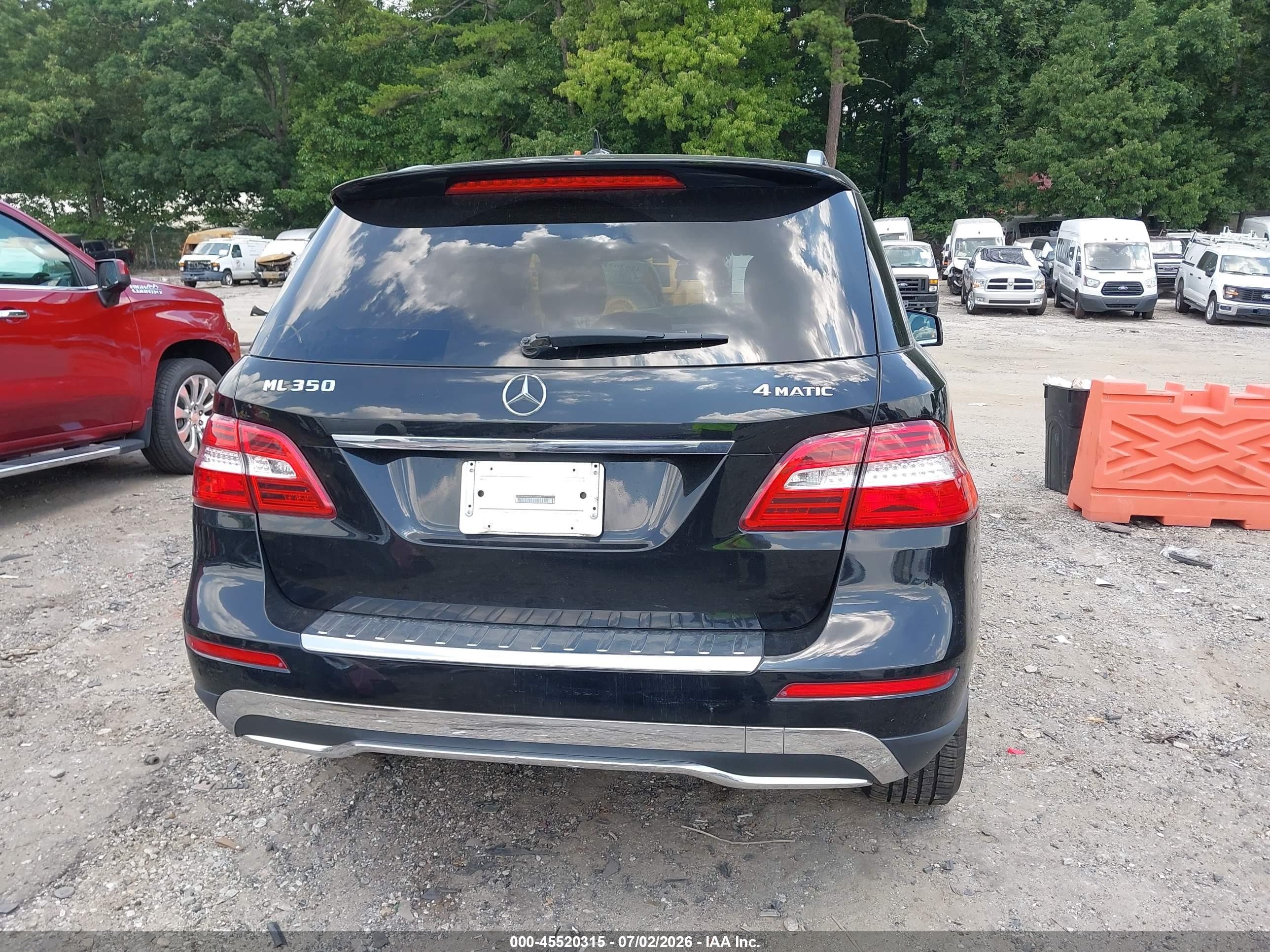 2013 Mercedes-benz Ml 350 4matic Black vin: 4JGDA5HB6DA235855