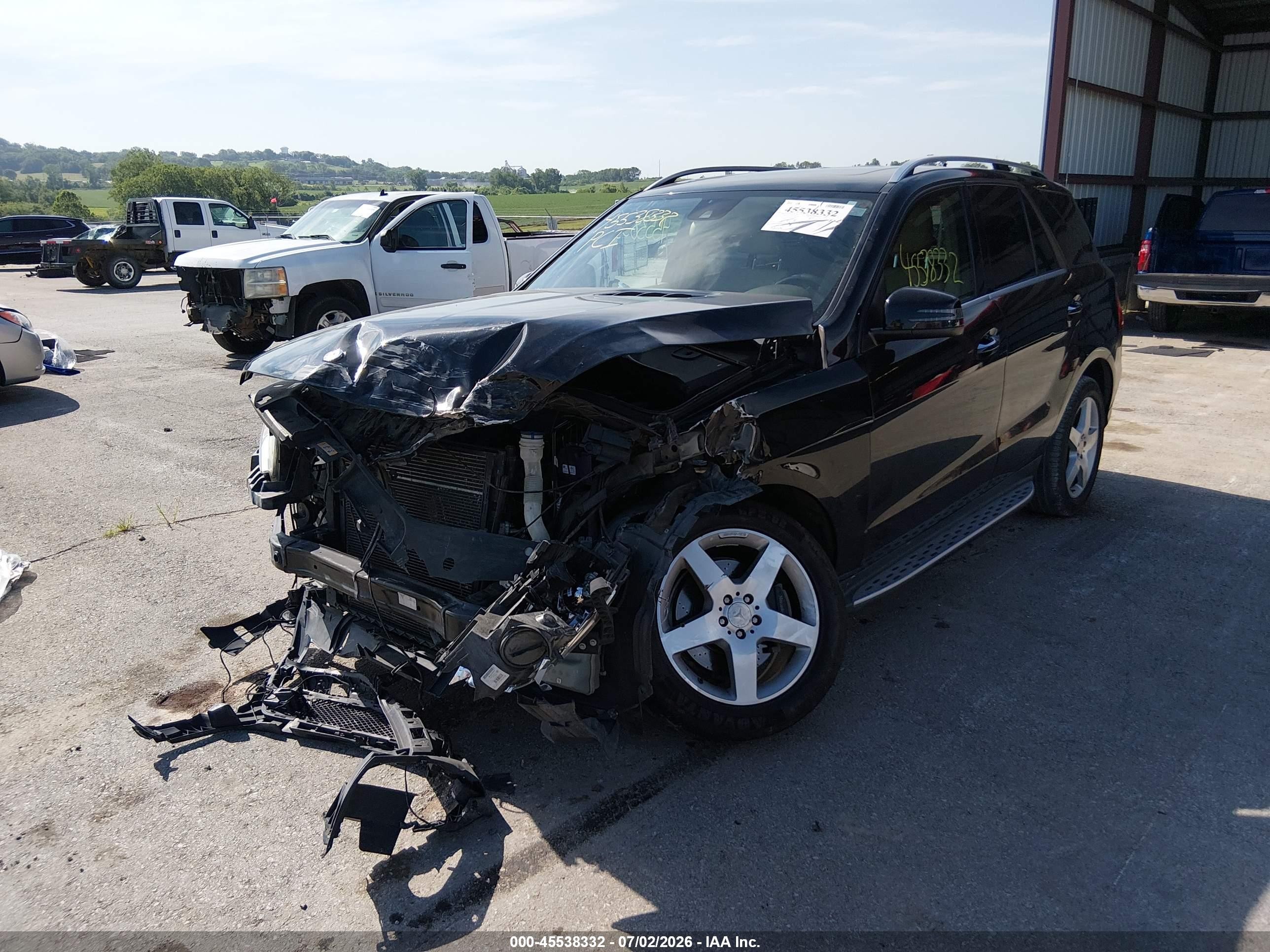 2014 Mercedes-benz Ml 350 4matic Black vin: 4JGDA5HB6EA274205
