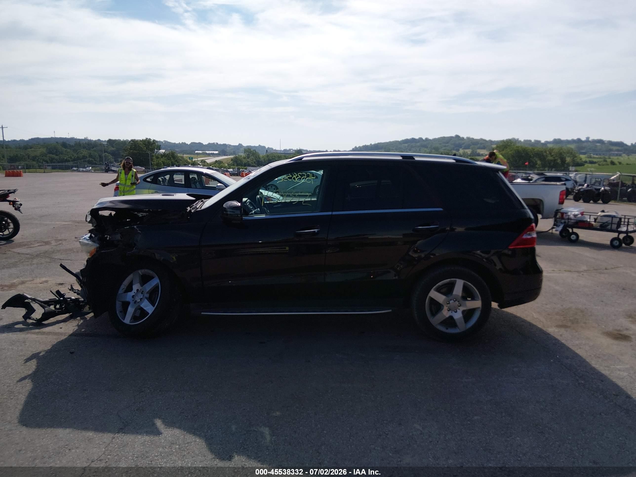 2014 Mercedes-benz Ml 350 4matic Black vin: 4JGDA5HB6EA274205
