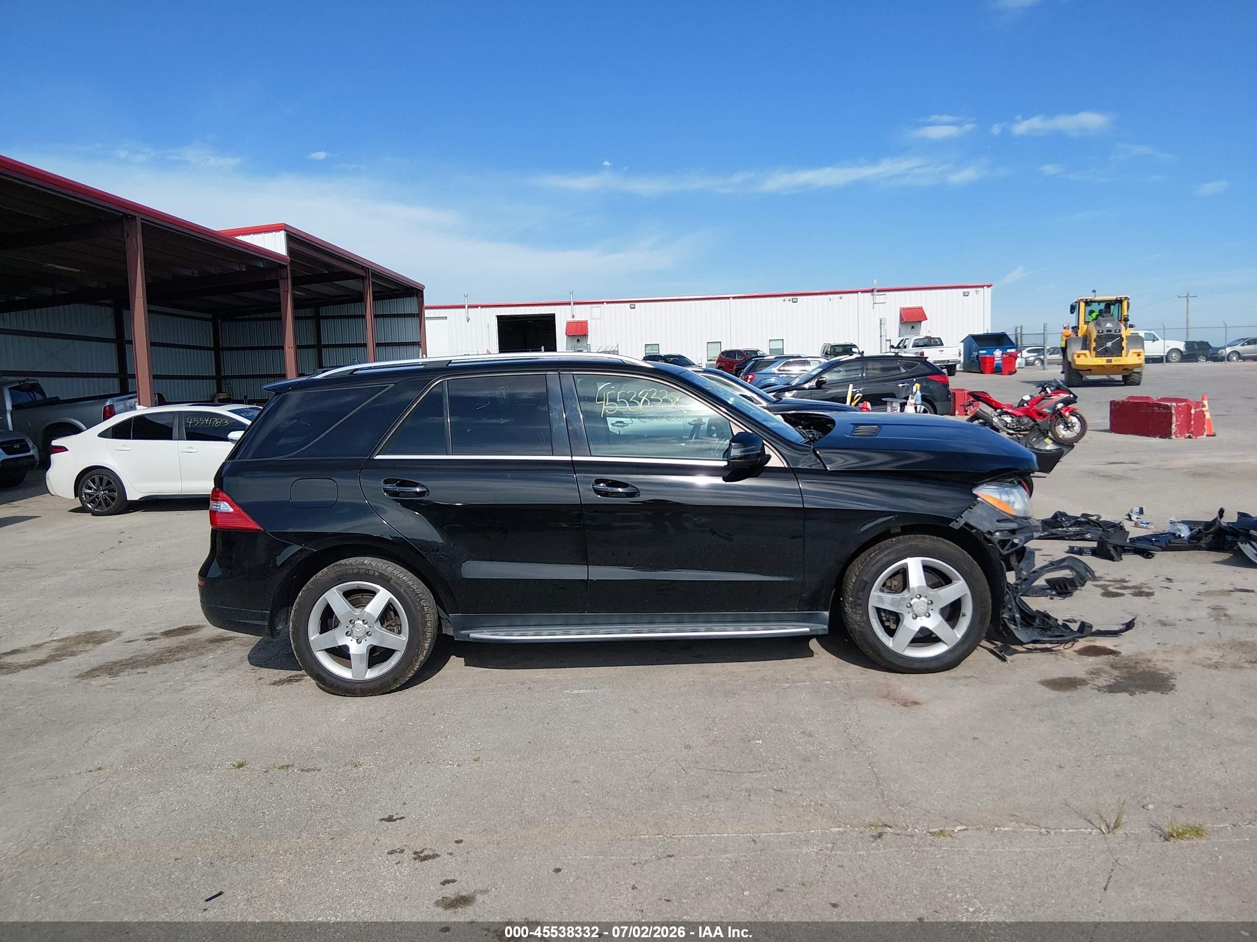 2014 Mercedes-benz Ml 350 4matic Black vin: 4JGDA5HB6EA274205