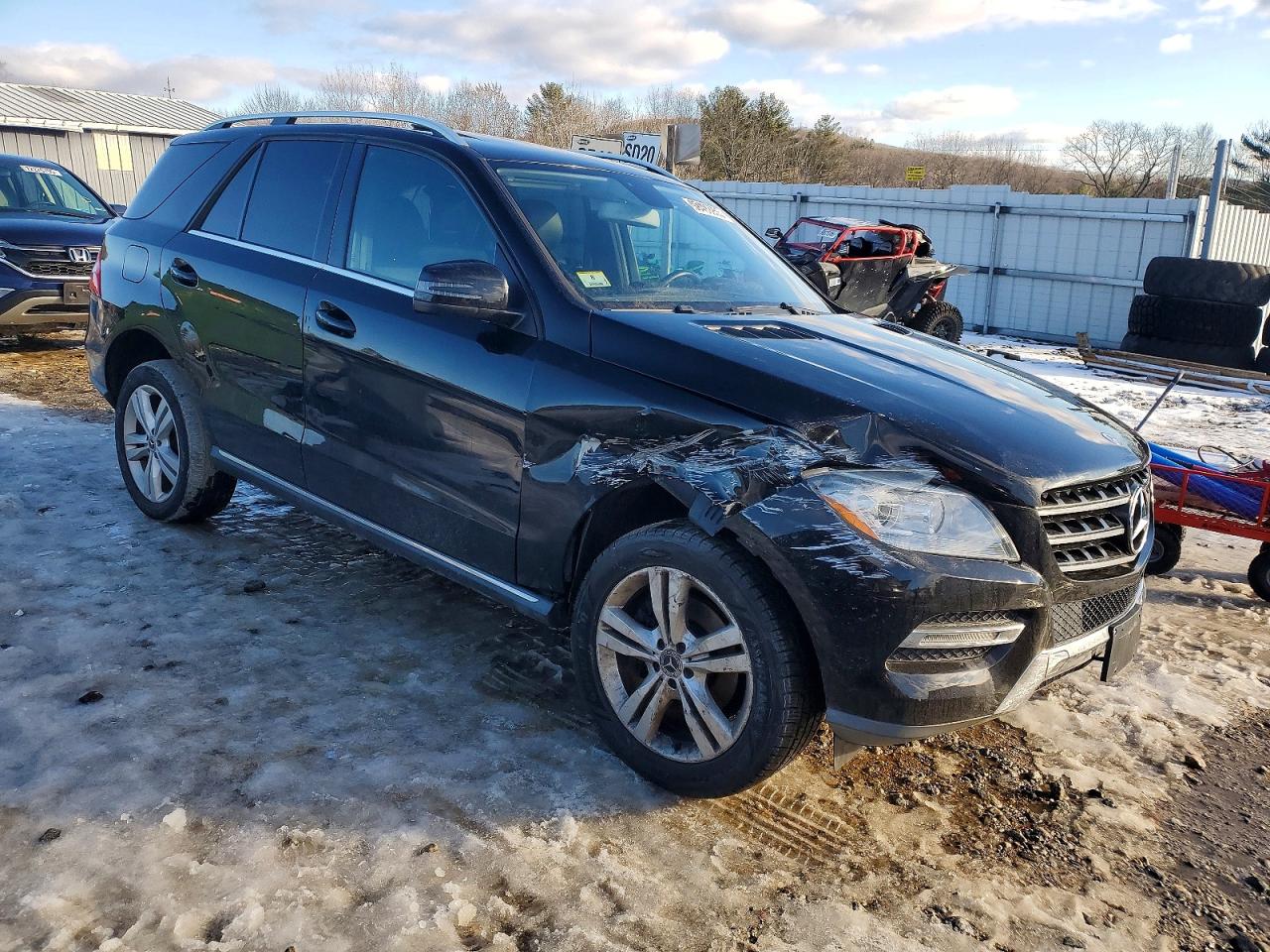 2014 Mercedes-benz Ml 350 4matic Black vin: 4JGDA5HB6EA275533