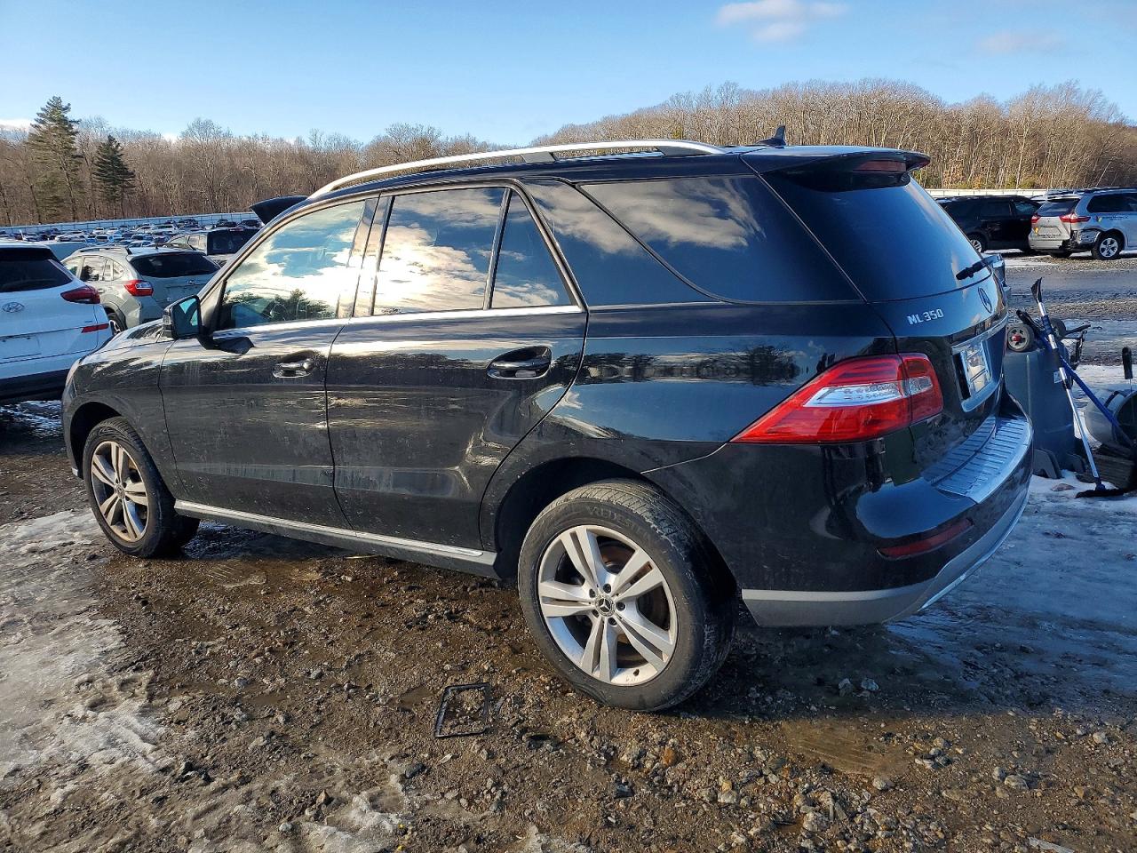 2014 Mercedes-benz Ml 350 4matic Black vin: 4JGDA5HB6EA275533