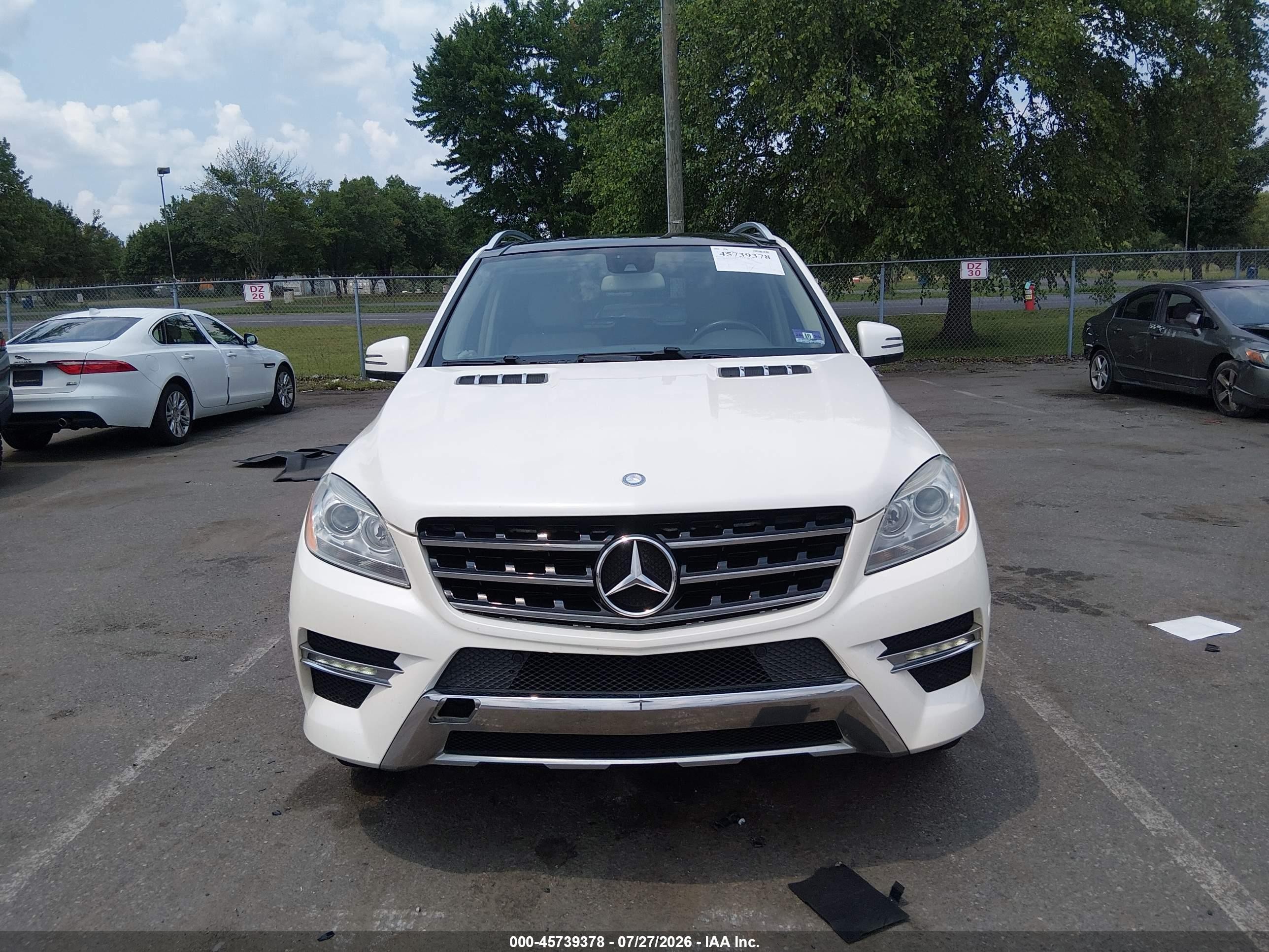 2014 Mercedes-benz Ml 350 4matic Белый vin: 4JGDA5HB6EA312287