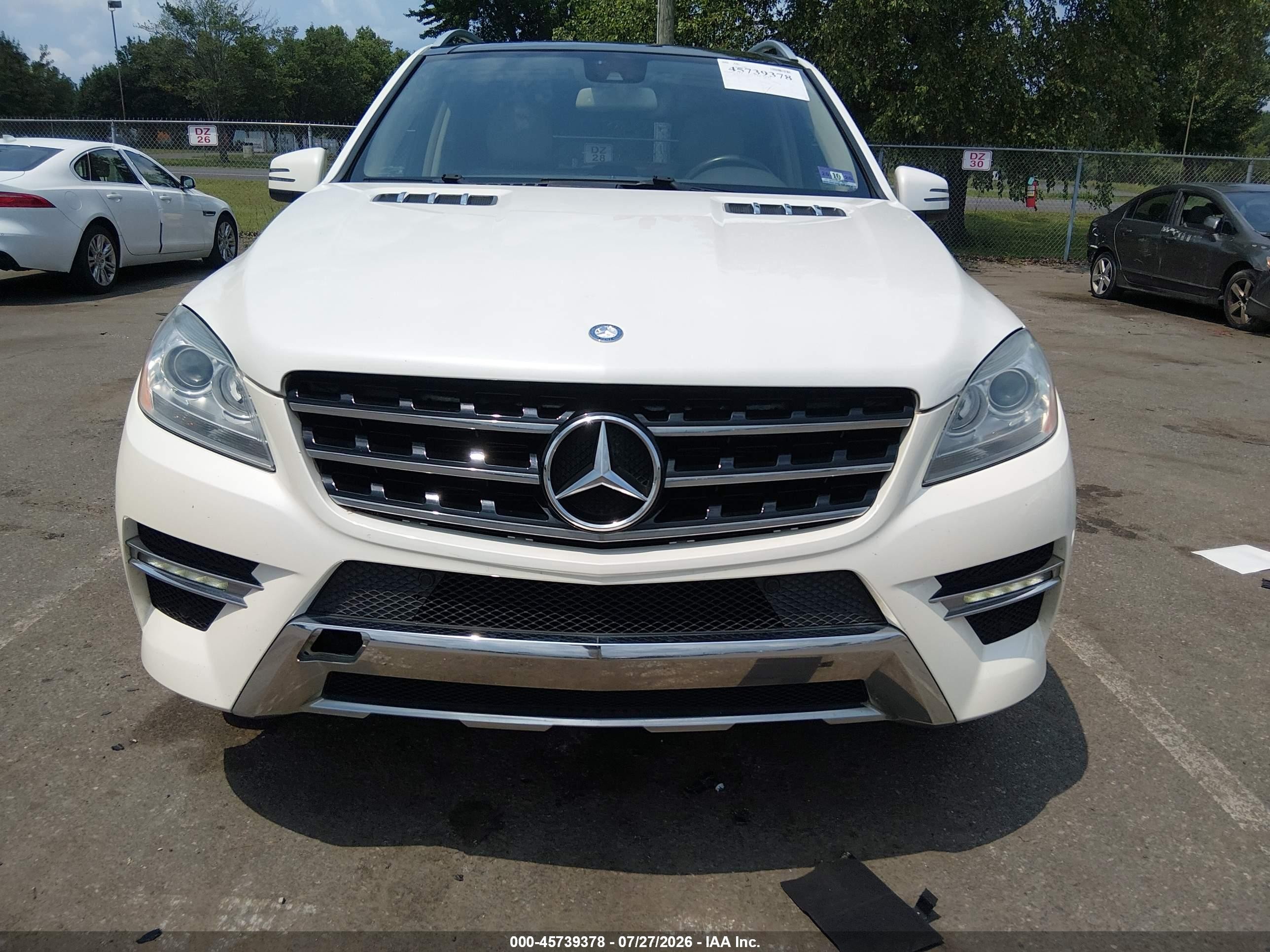 2014 Mercedes-benz Ml 350 4matic Белый vin: 4JGDA5HB6EA312287