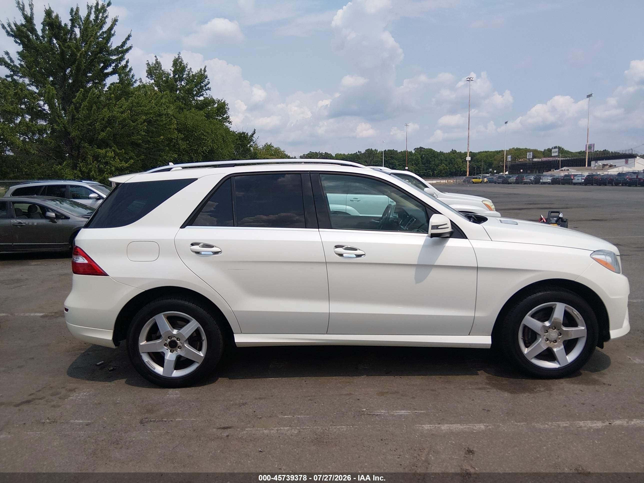 2014 Mercedes-benz Ml 350 4matic Белый vin: 4JGDA5HB6EA312287