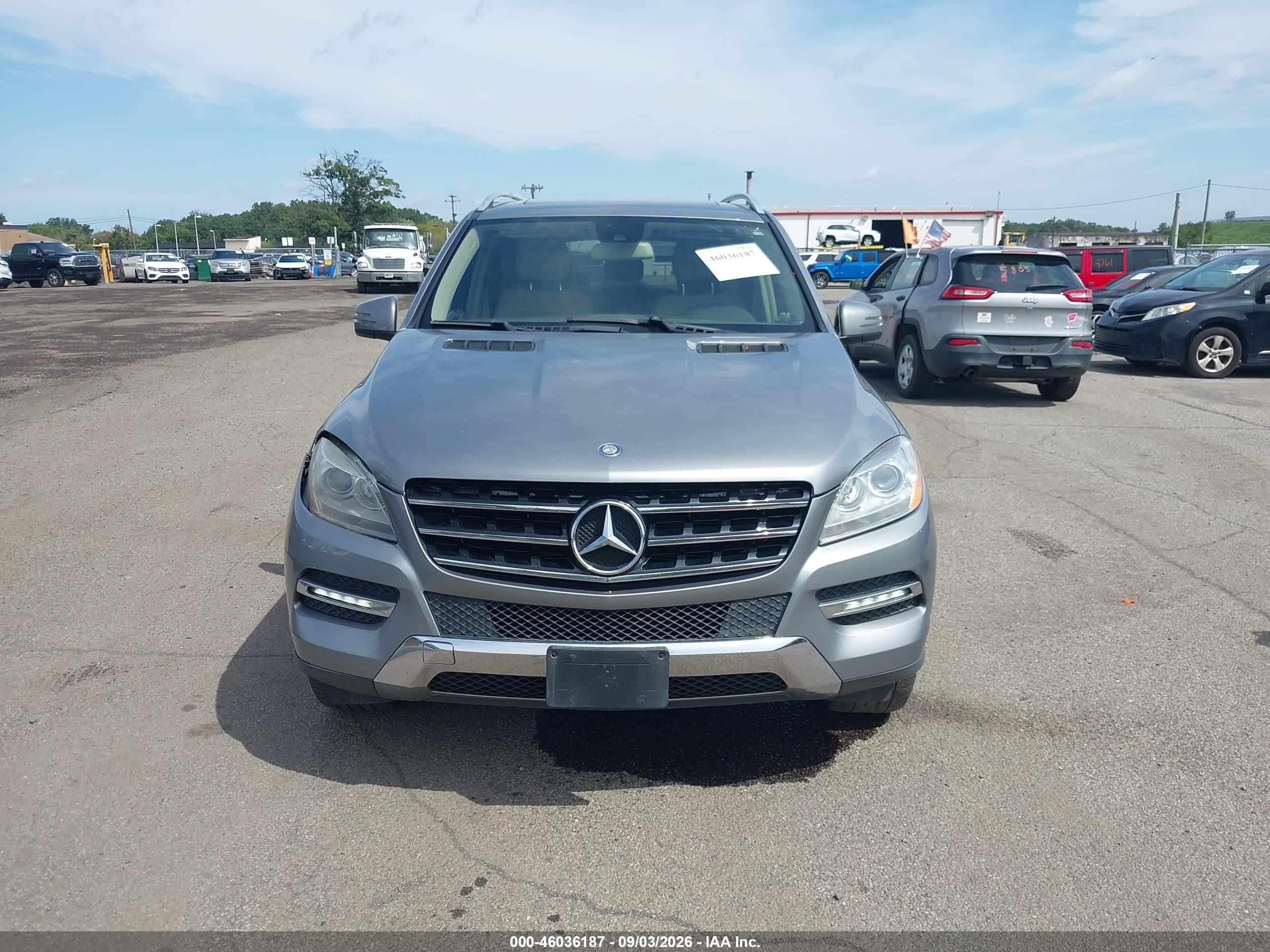 2014 Mercedes-benz Ml 350 4matic Gray vin: 4JGDA5HB6EA332359