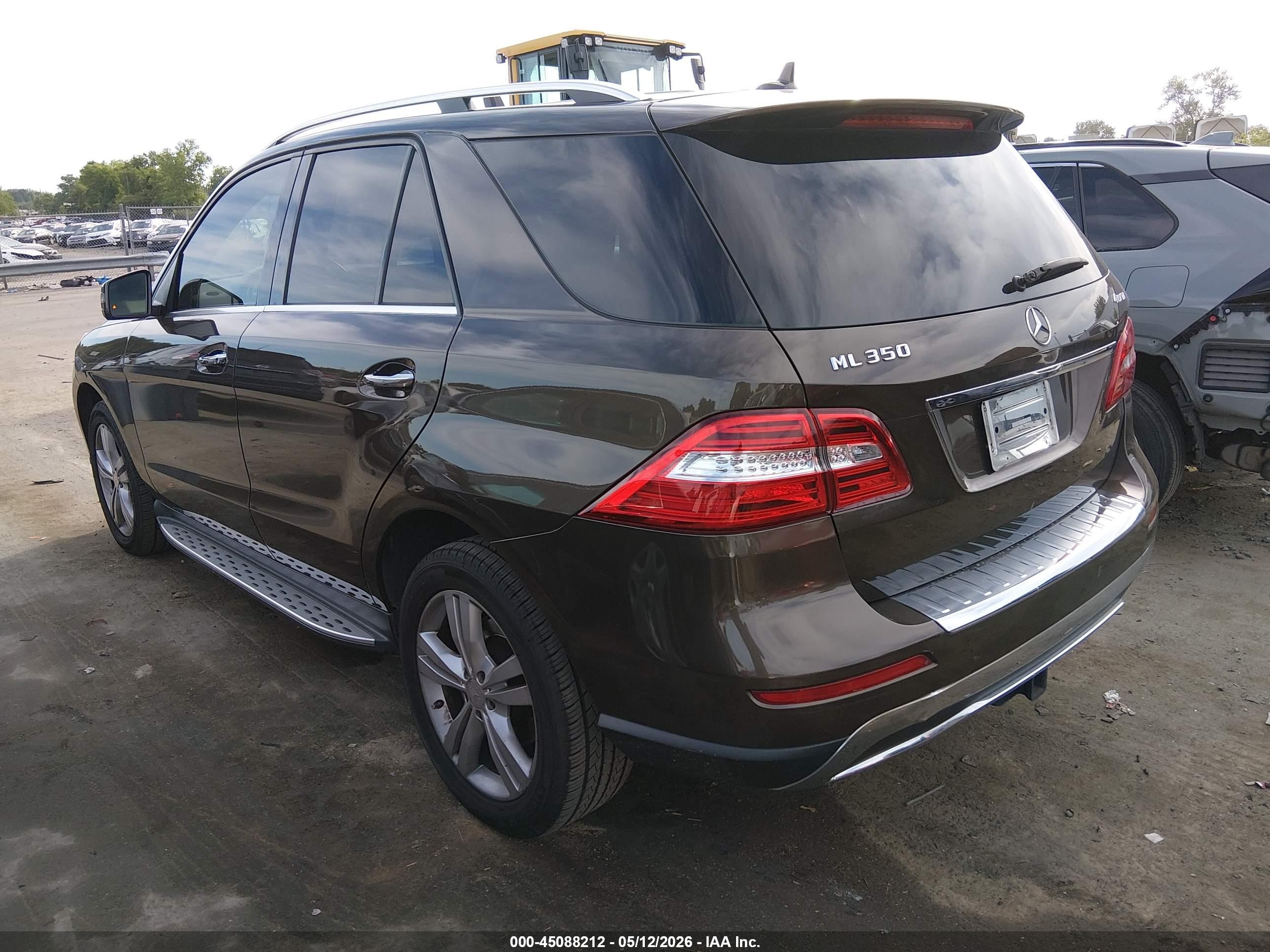 2014 Mercedes-benz Ml 350 4matic Brown vin: 4JGDA5HB6EA427360