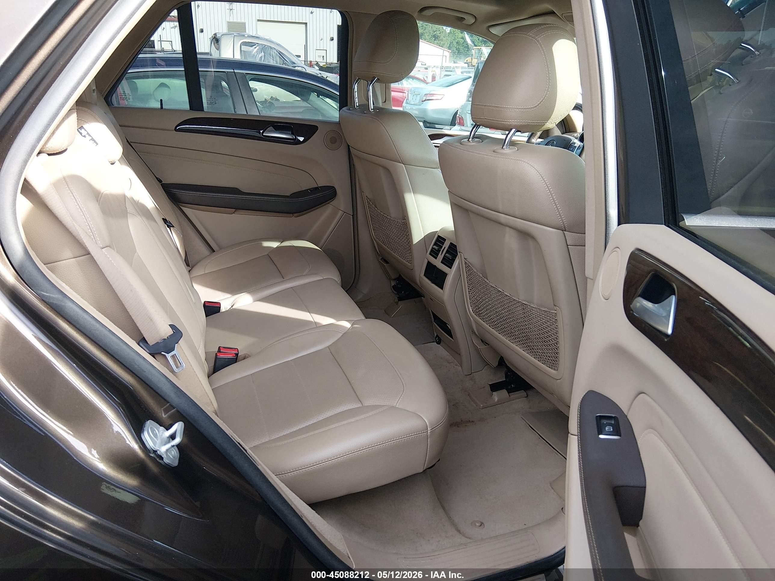 2014 Mercedes-benz Ml 350 4matic Brown vin: 4JGDA5HB6EA427360