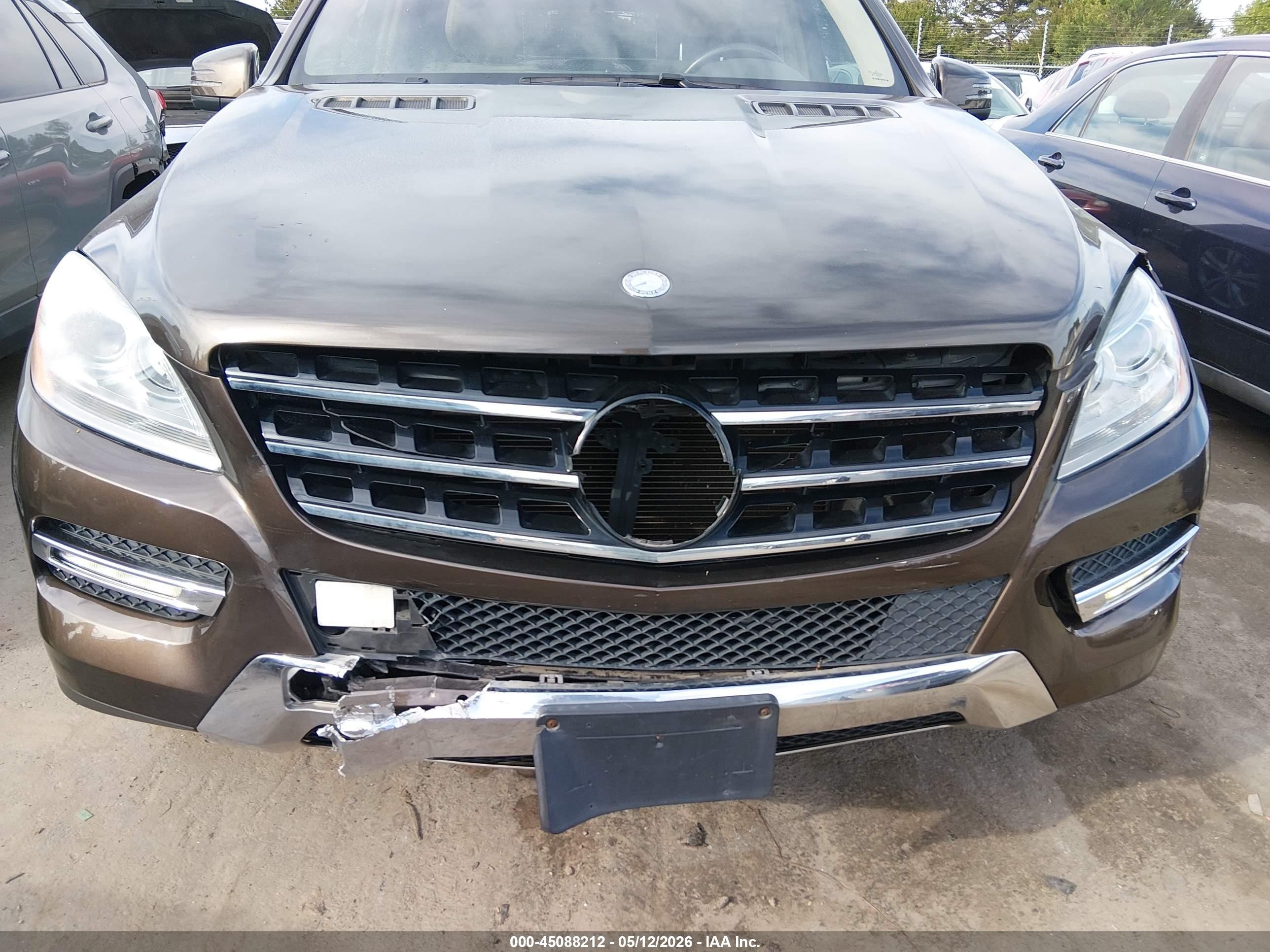 2014 Mercedes-benz Ml 350 4matic Brown vin: 4JGDA5HB6EA427360