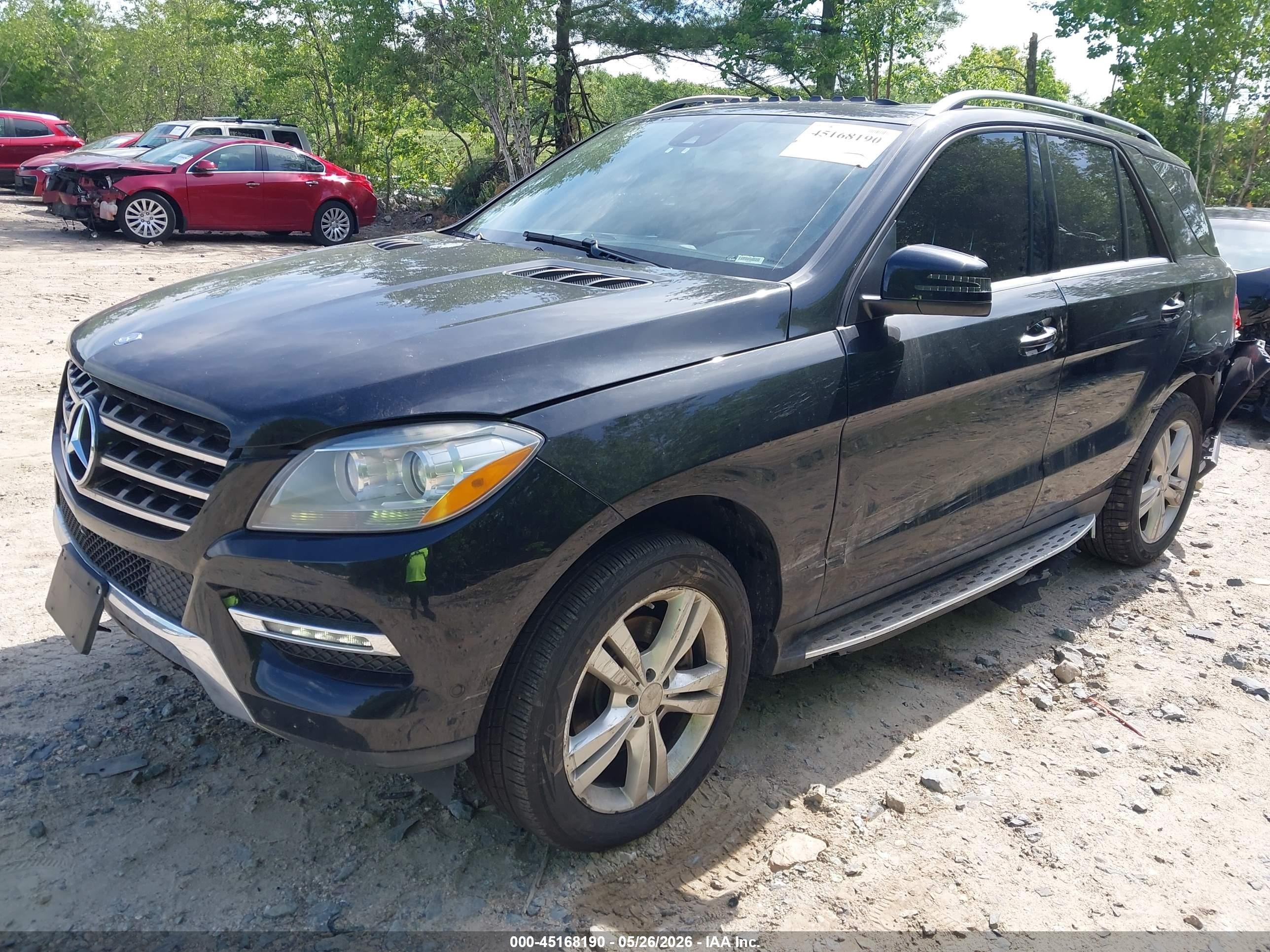 2015 Mercedes-benz Ml 350 4matic Черный vin: 4JGDA5HB6FA440658