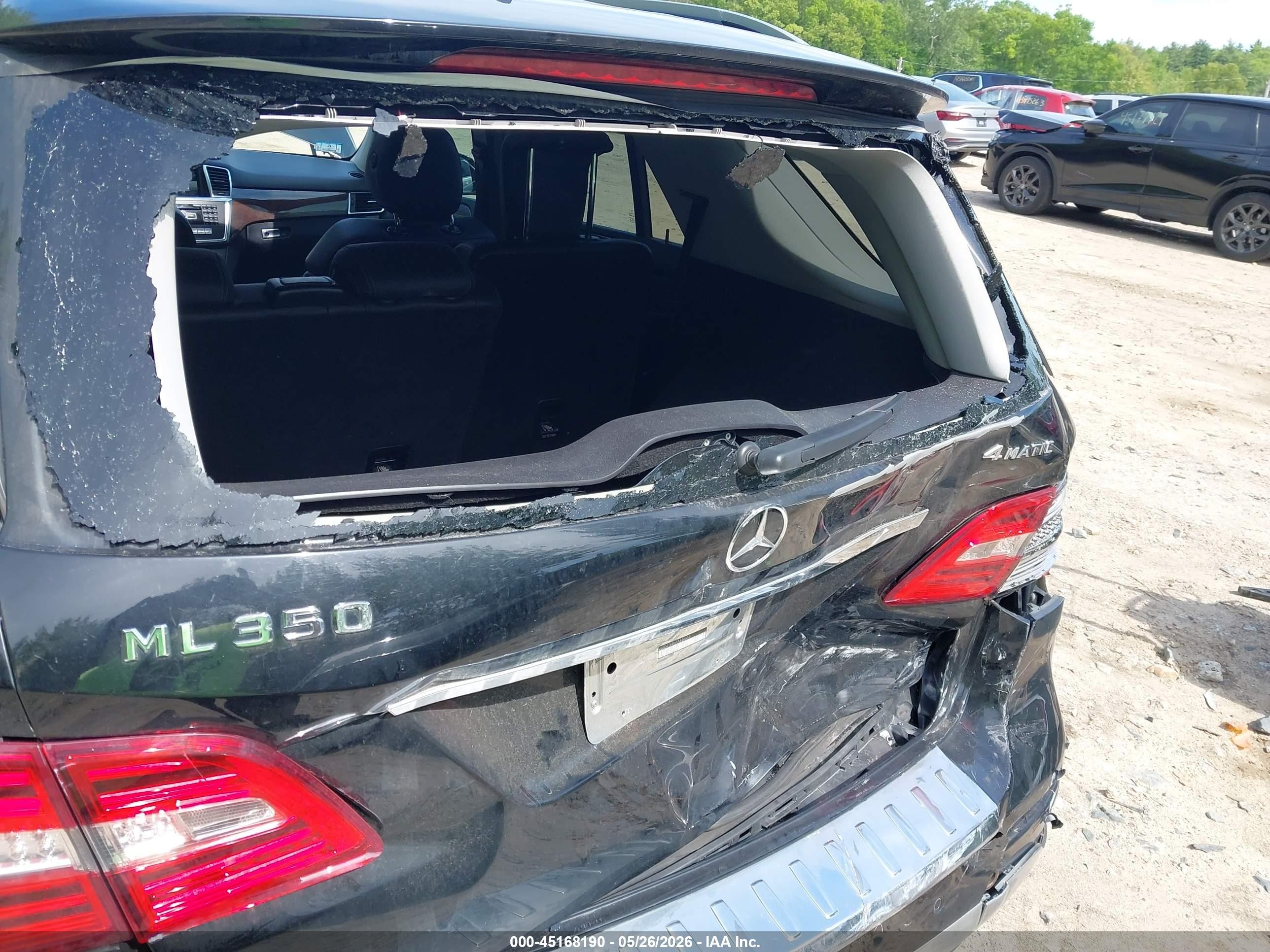 2015 Mercedes-benz Ml 350 4matic Черный vin: 4JGDA5HB6FA440658