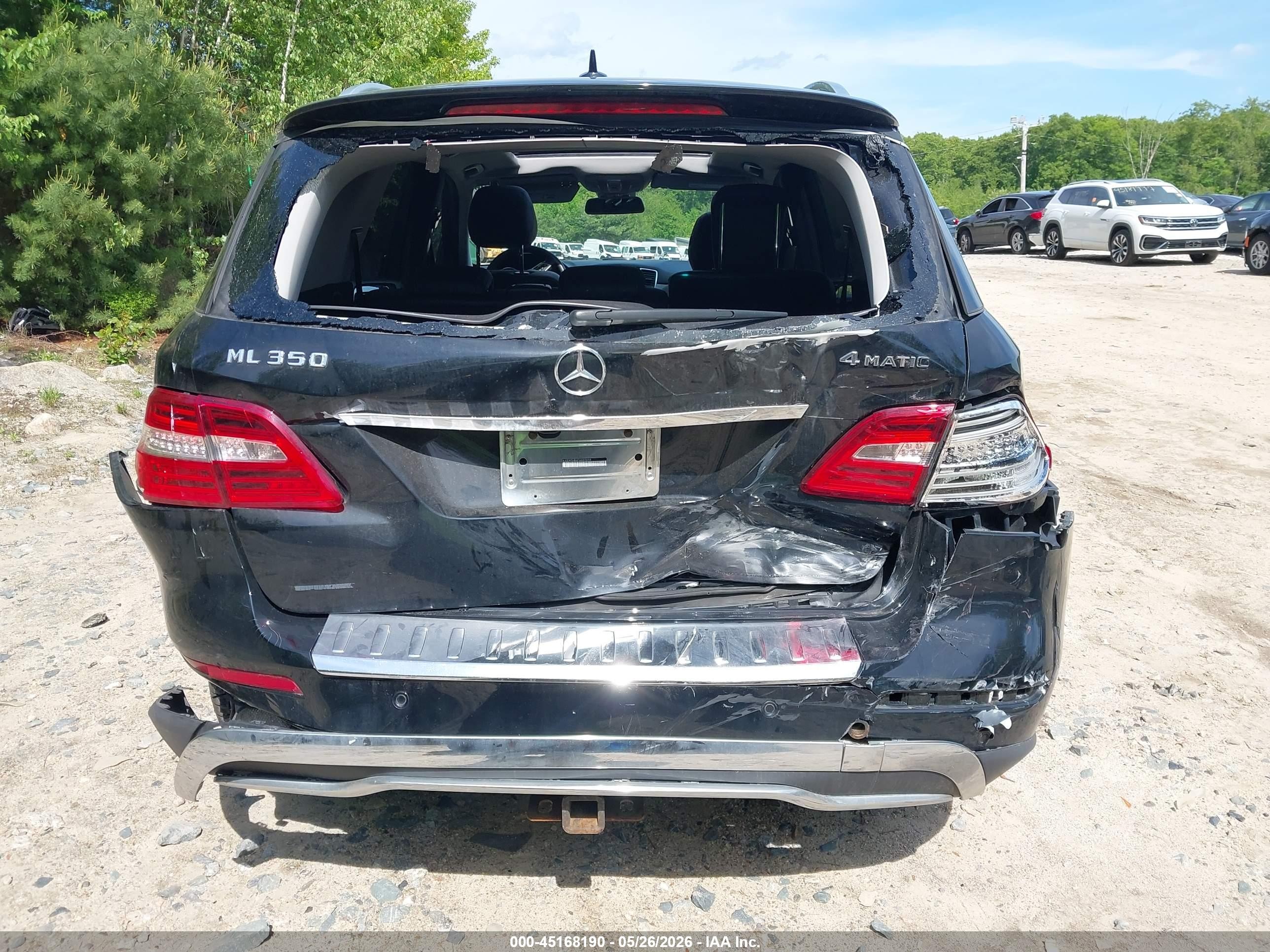 2015 Mercedes-benz Ml 350 4matic Черный vin: 4JGDA5HB6FA440658