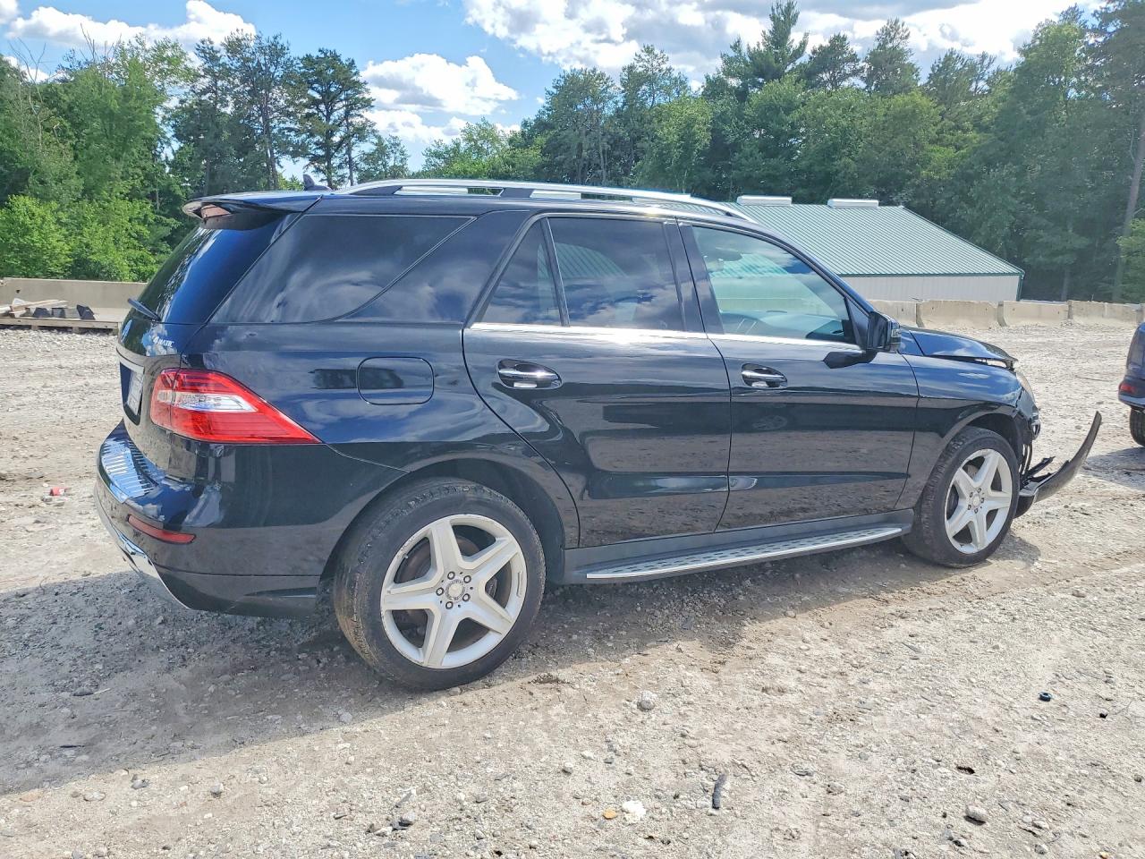 2015 Mercedes-benz Ml 350 4matic Black vin: 4JGDA5HB6FA493716
