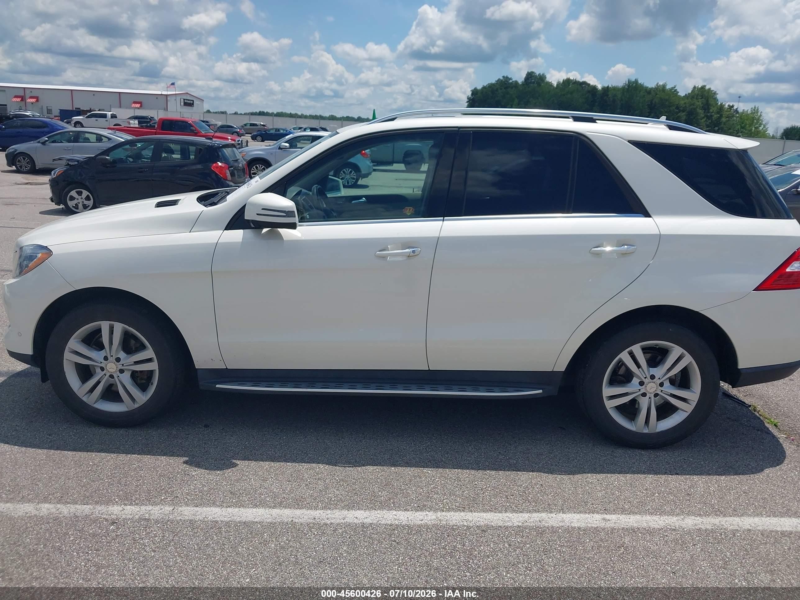 2015 Mercedes-benz Ml 350 4matic White vin: 4JGDA5HB6FA507114
