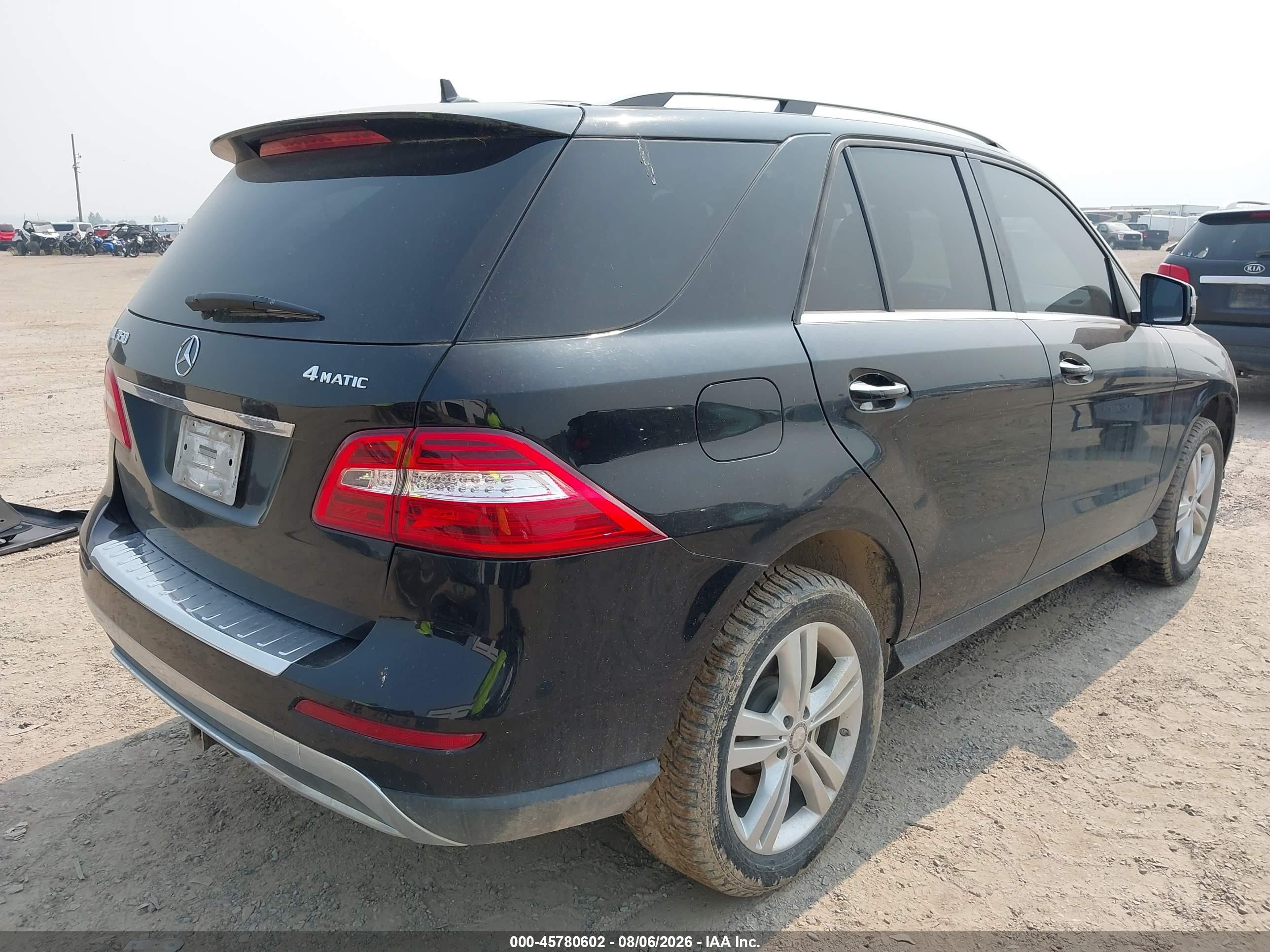 2015 Mercedes-benz Ml 350 4matic Black vin: 4JGDA5HB6FA552036