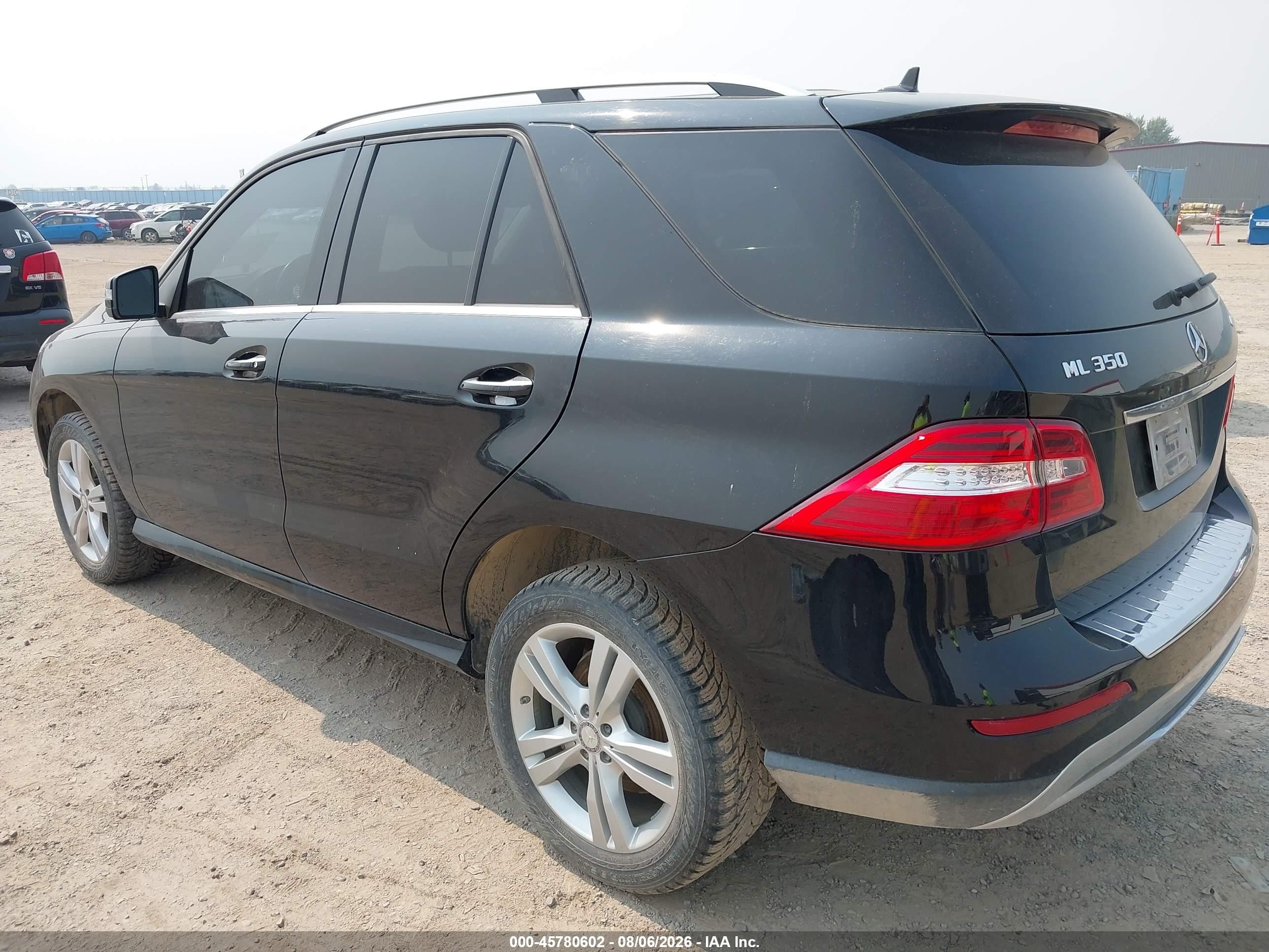 2015 Mercedes-benz Ml 350 4matic Black vin: 4JGDA5HB6FA552036