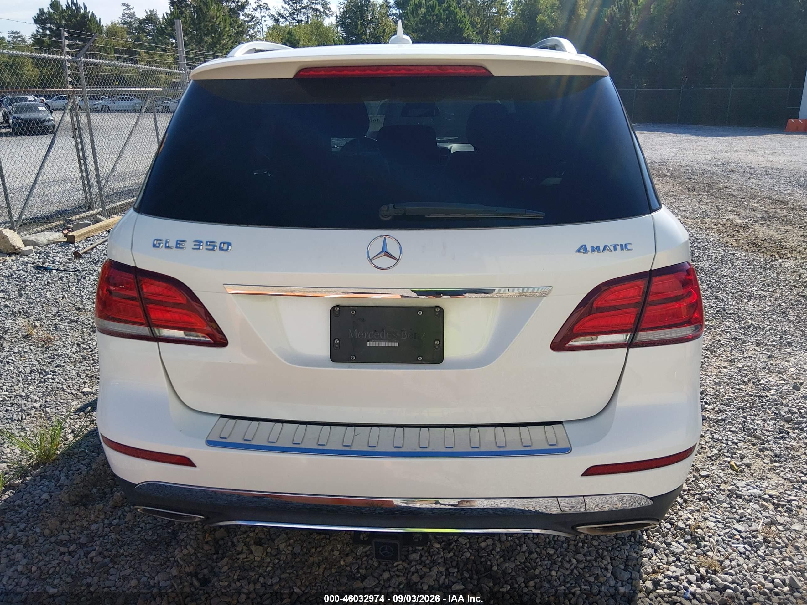 2016 Mercedes-benz Gle 350 4matic White vin: 4JGDA5HB6GA791653