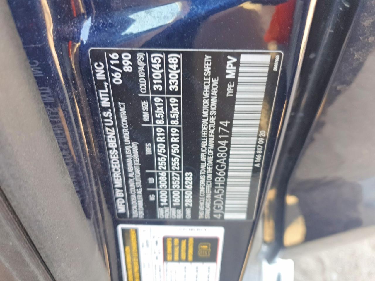 2016 Mercedes-benz Gle 350 4matic Blue vin: 4JGDA5HB6GA804174