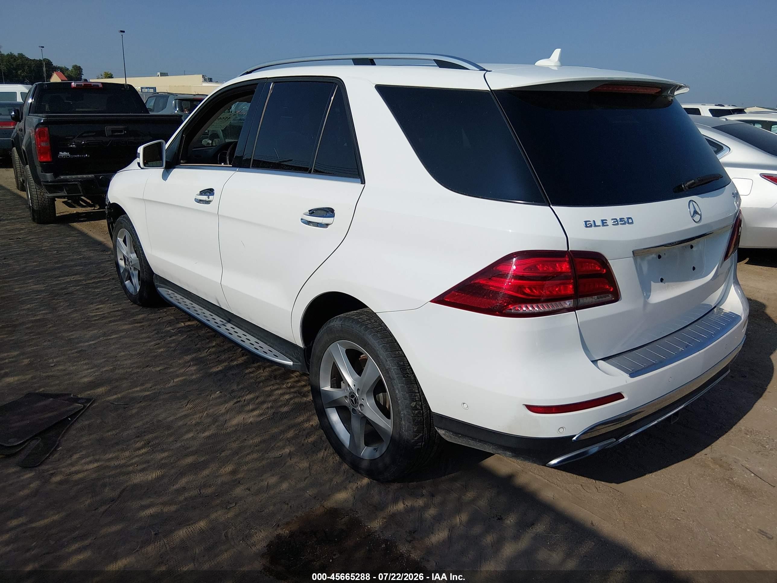 2018 Mercedes-benz Gle 350 4matic White vin: 4JGDA5HB6JB139777