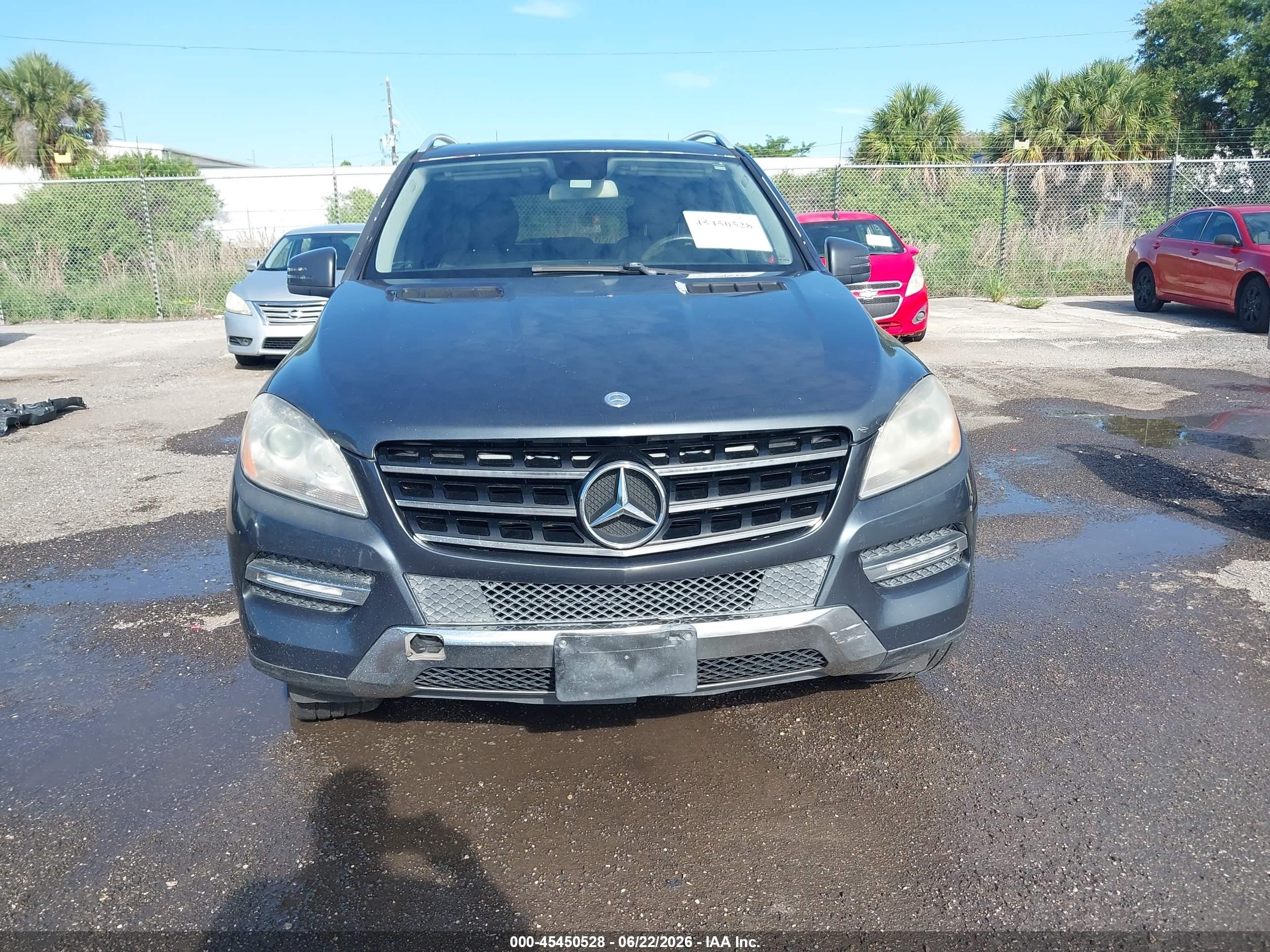 2012 Mercedes-benz Ml 350 4matic Gray vin: 4JGDA5HB7CA018524
