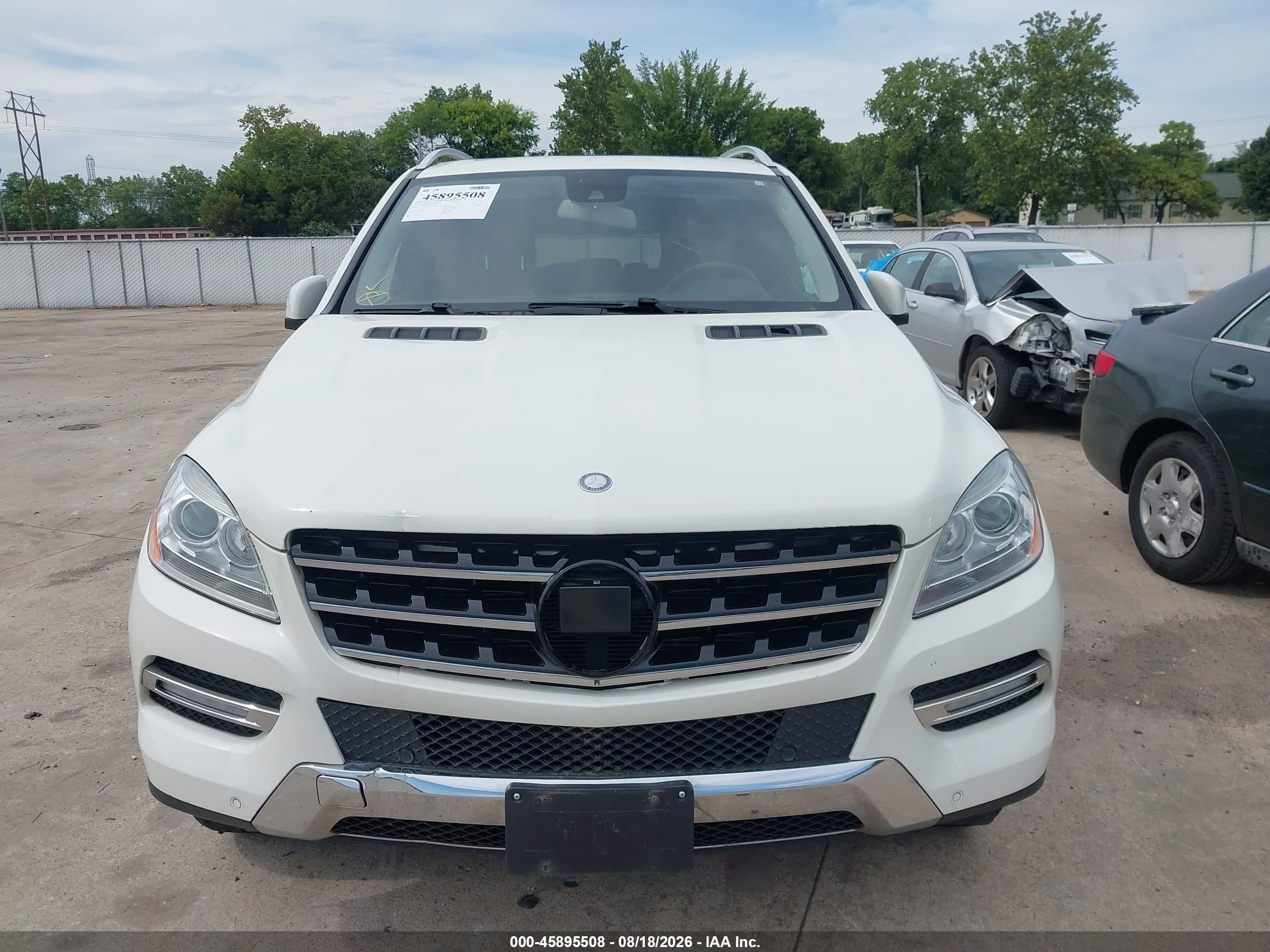 2012 Mercedes-benz Ml 350 4matic White vin: 4JGDA5HB7CA023934