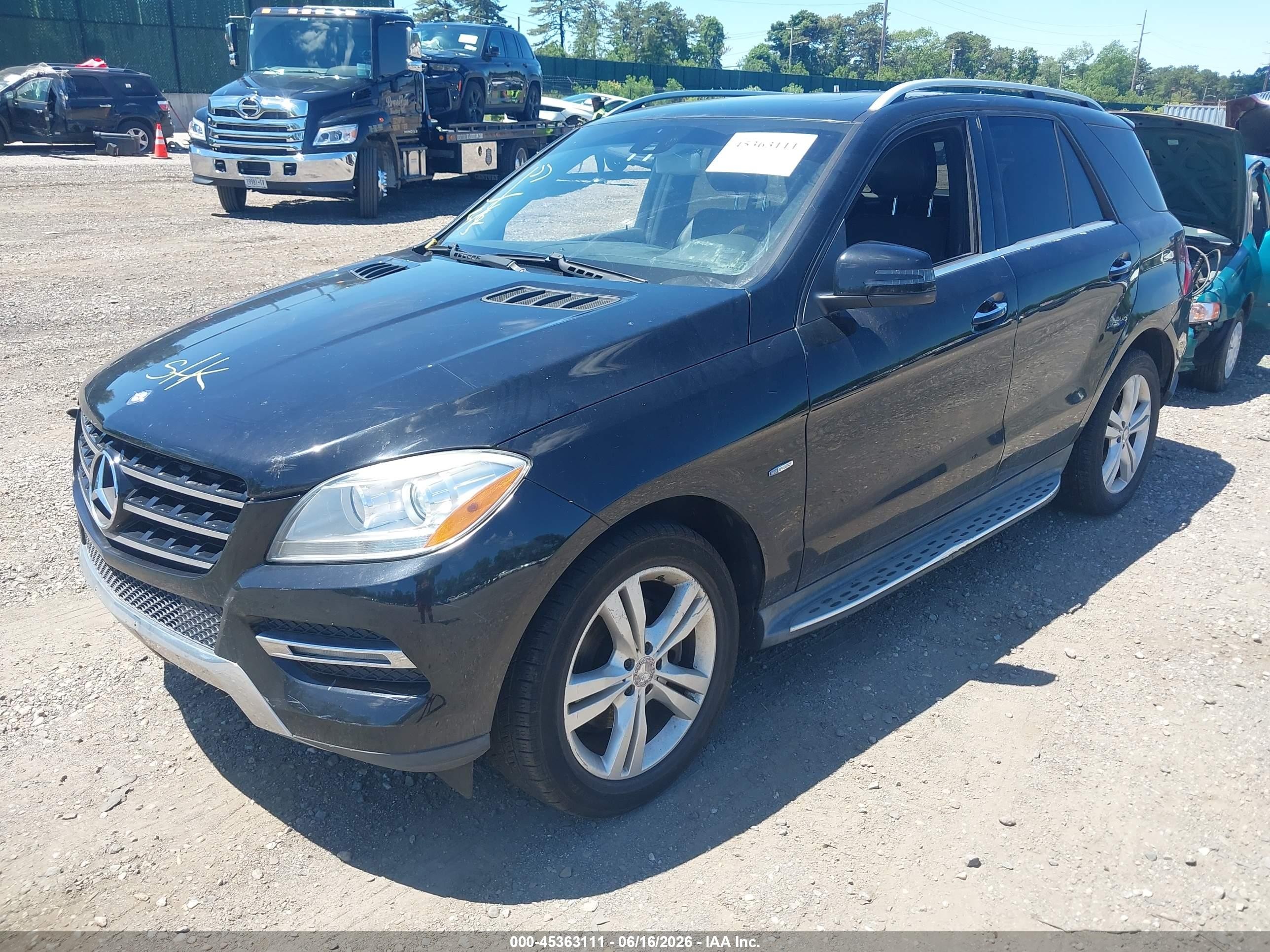 2012 Mercedes-benz Ml 350 4matic Черный vin: 4JGDA5HB7CA028793