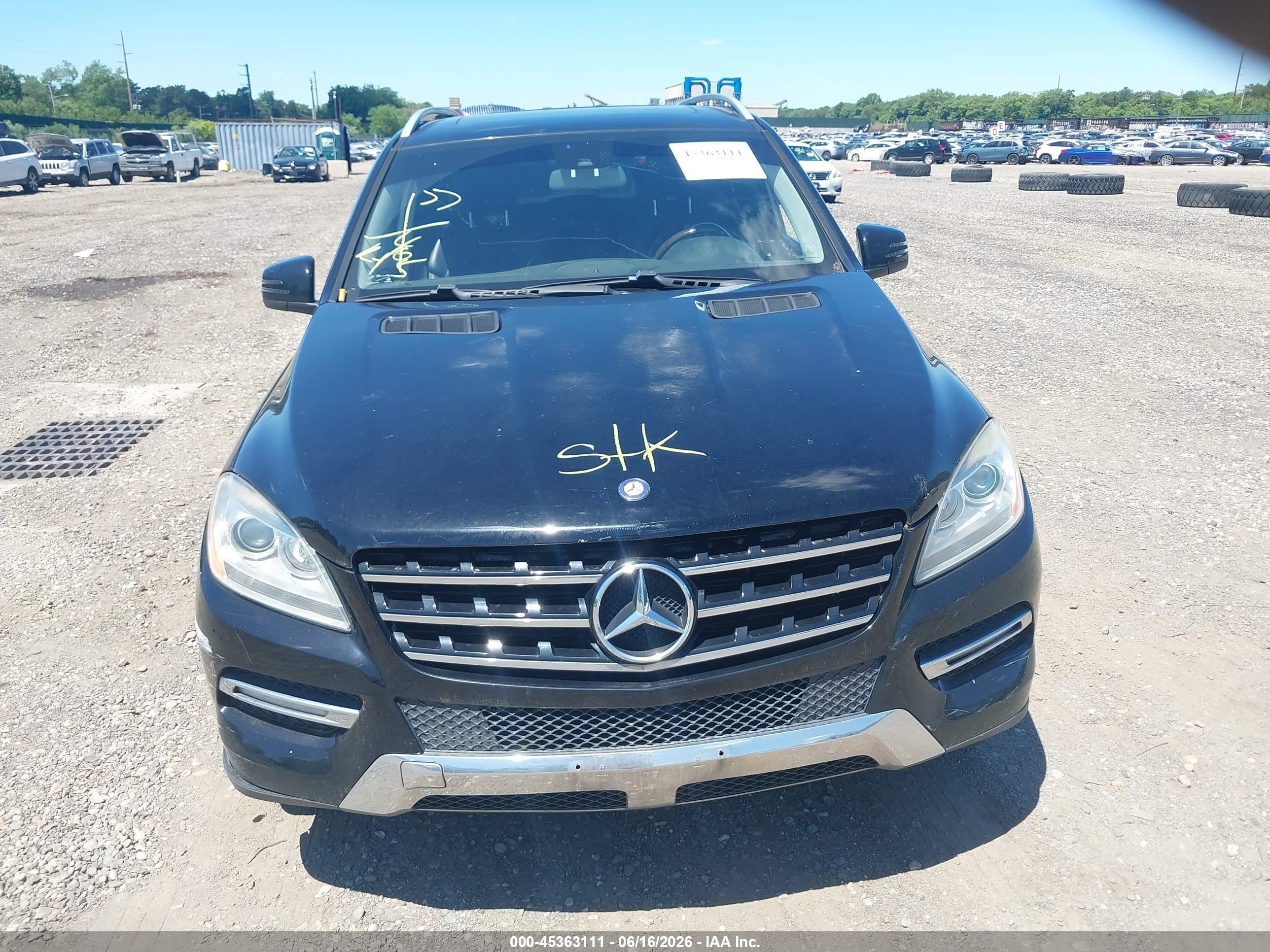 2012 Mercedes-benz Ml 350 4matic Черный vin: 4JGDA5HB7CA028793
