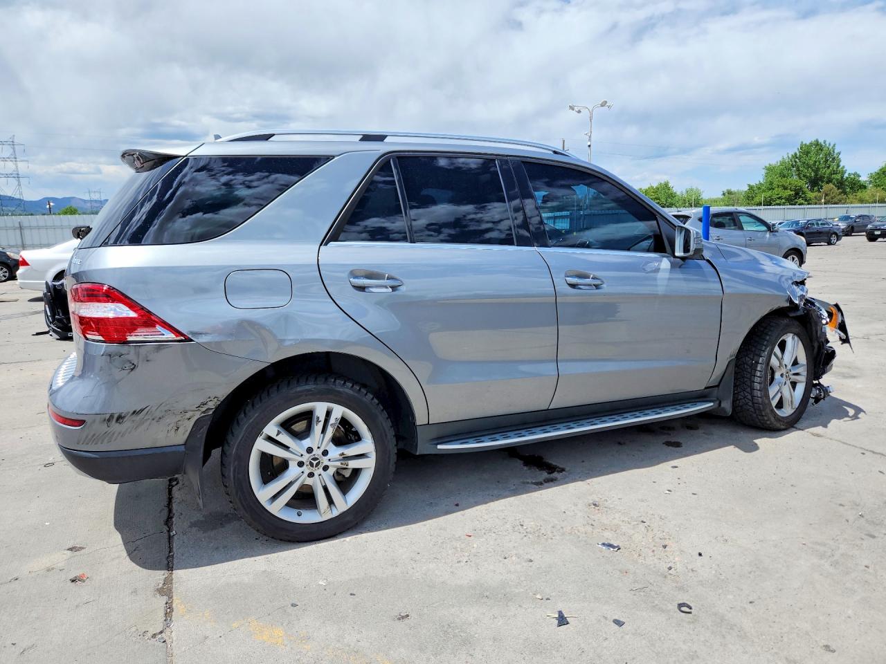 2013 Mercedes-benz Ml 350 4matic Silver vin: 4JGDA5HB7DA115188