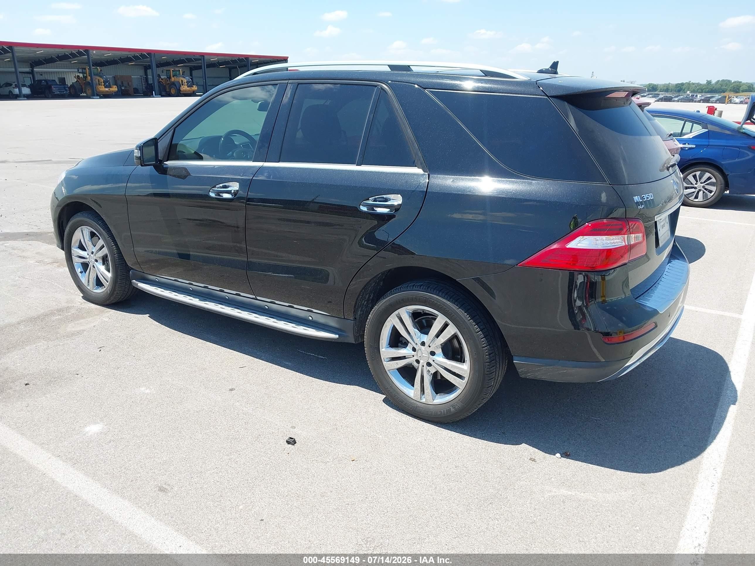 2013 Mercedes-benz Ml 350 4matic Black vin: 4JGDA5HB7DA222595