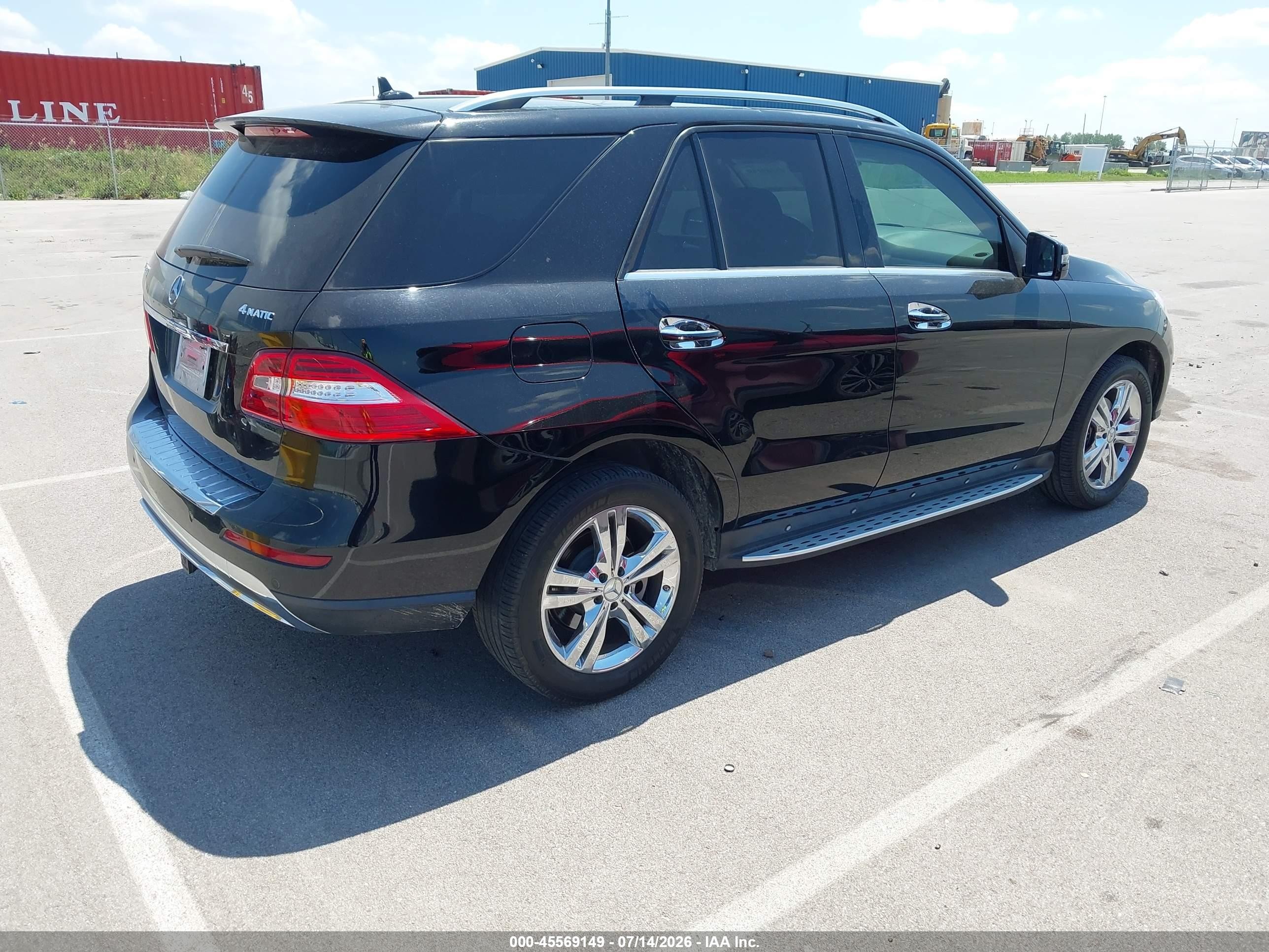 2013 Mercedes-benz Ml 350 4matic Black vin: 4JGDA5HB7DA222595