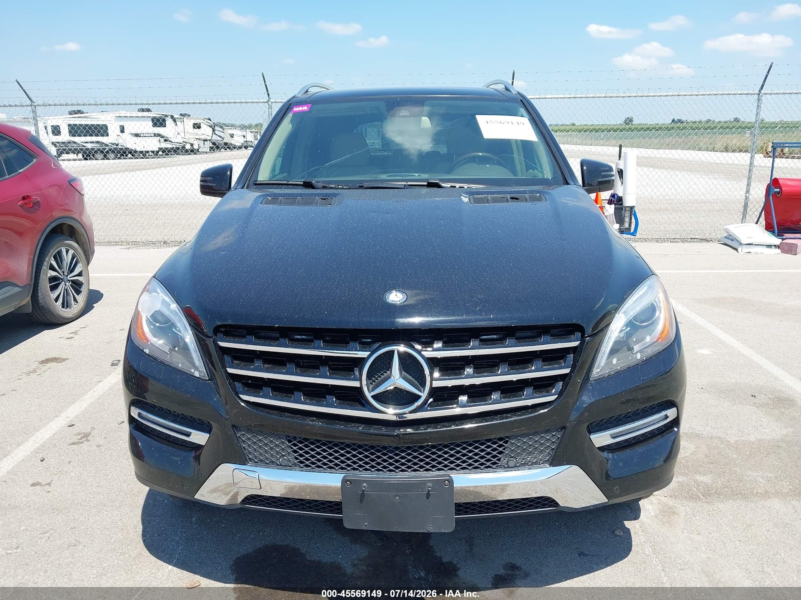 2013 Mercedes-benz Ml 350 4matic Black vin: 4JGDA5HB7DA222595