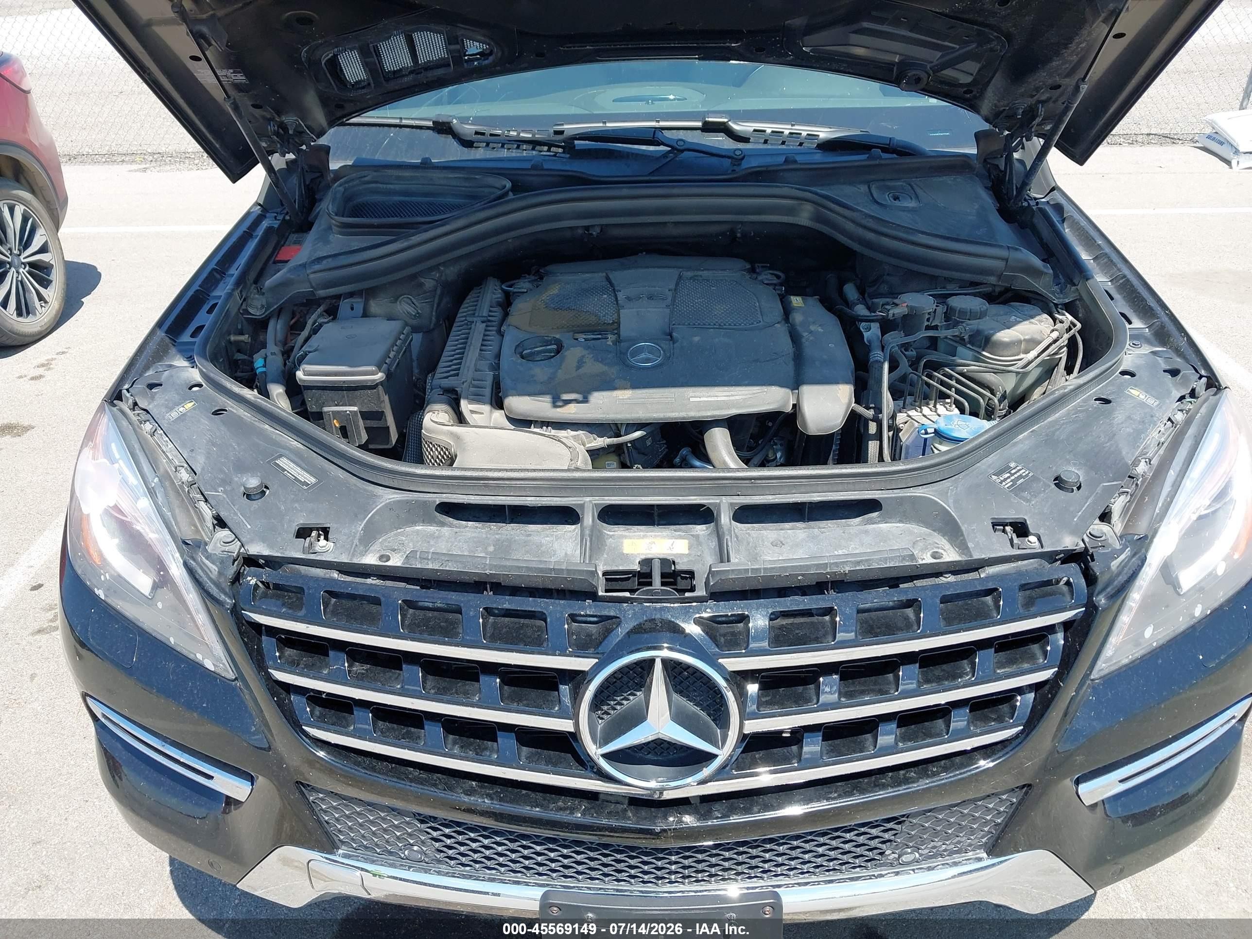 2013 Mercedes-benz Ml 350 4matic Black vin: 4JGDA5HB7DA222595