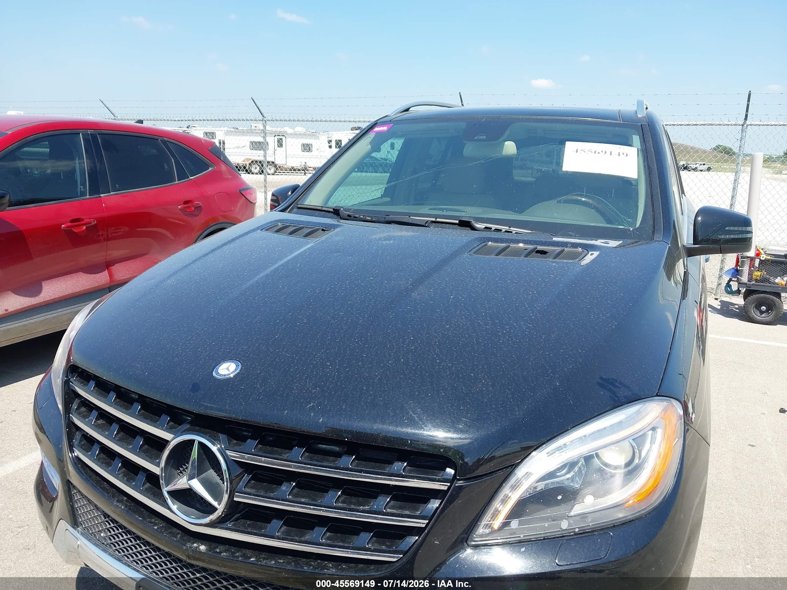 2013 Mercedes-benz Ml 350 4matic Black vin: 4JGDA5HB7DA222595