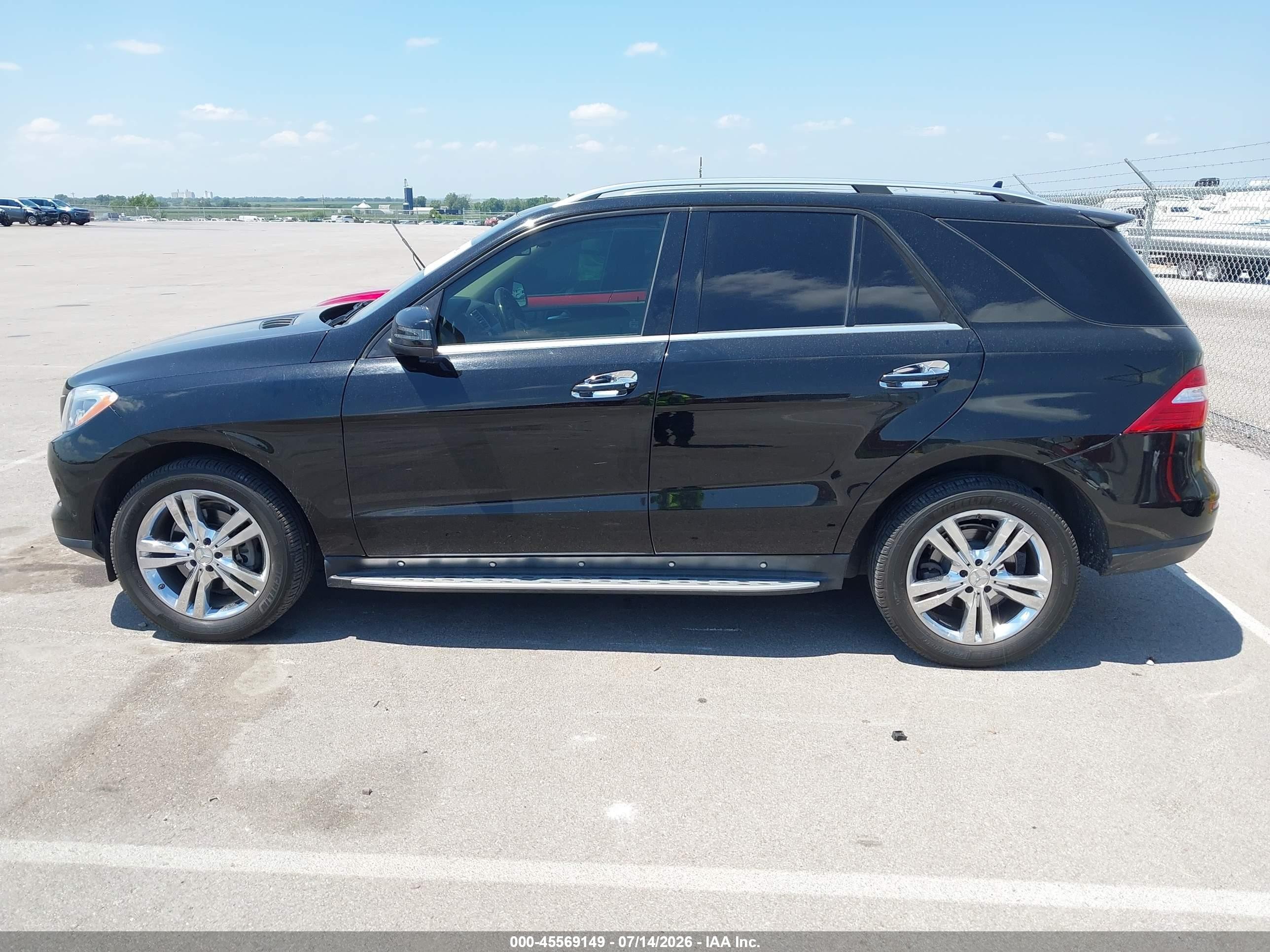 2013 Mercedes-benz Ml 350 4matic Black vin: 4JGDA5HB7DA222595