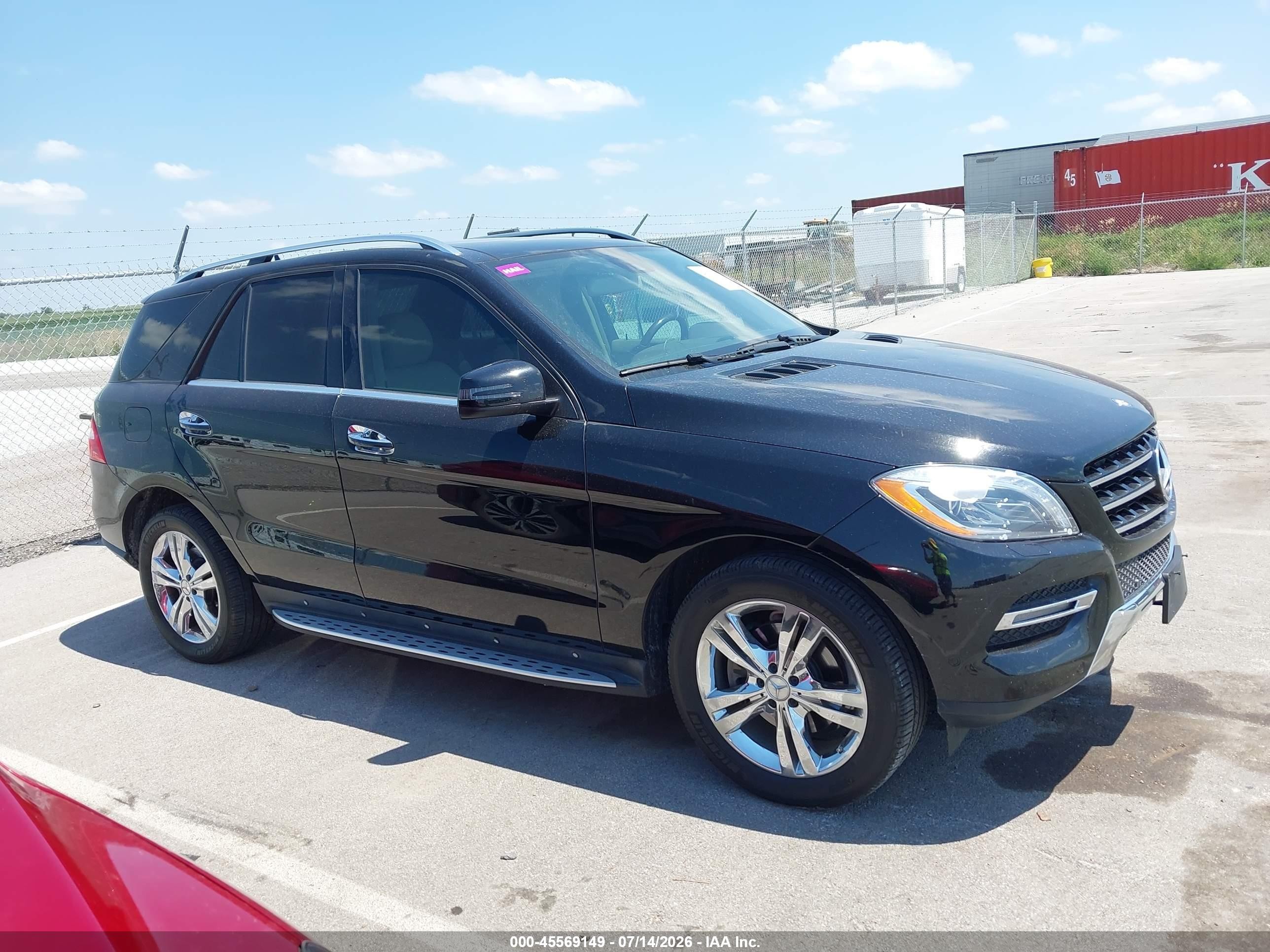 2013 Mercedes-benz Ml 350 4matic Black vin: 4JGDA5HB7DA222595