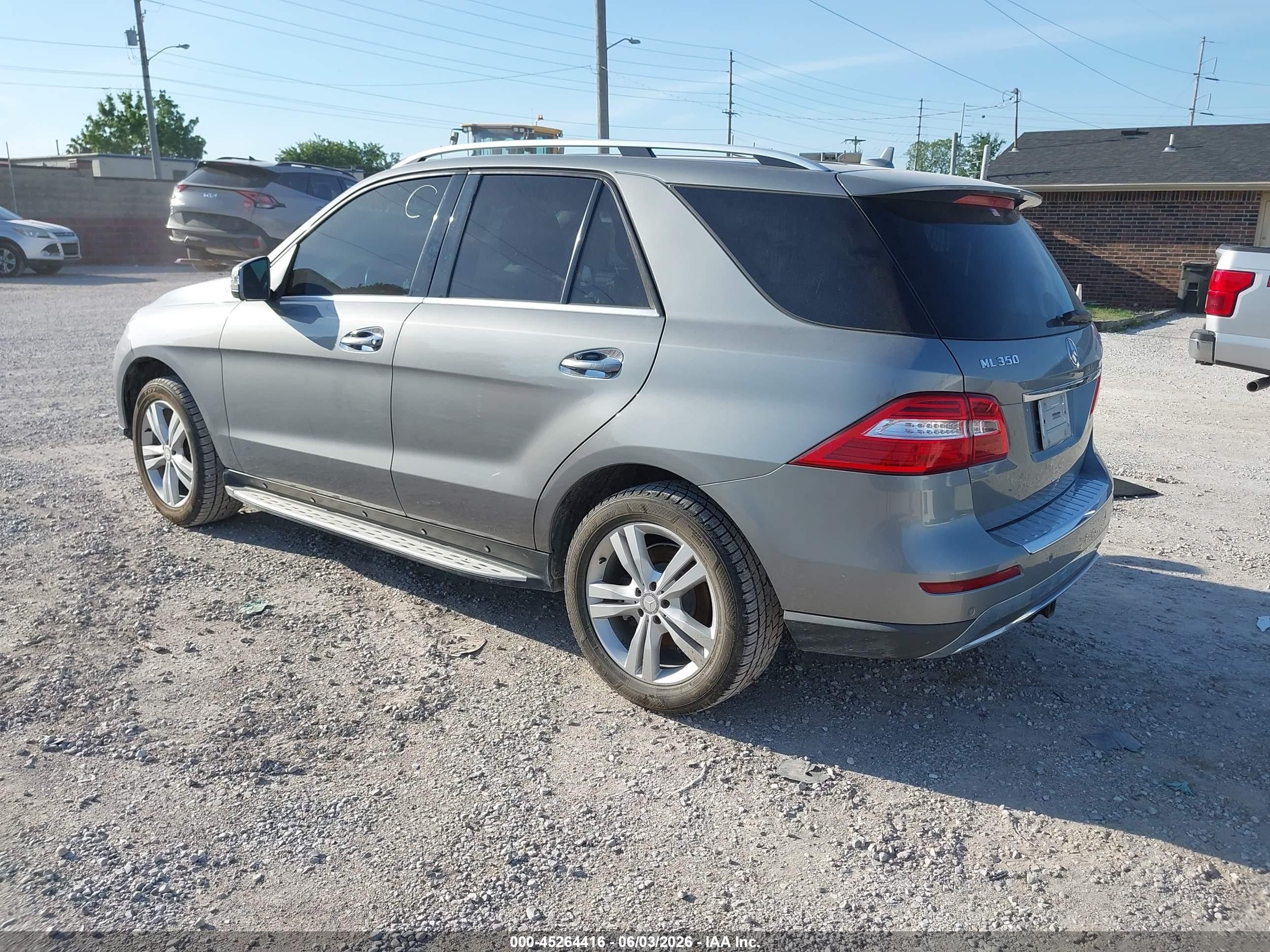 2013 Mercedes-benz Ml 350 4matic Silver vin: 4JGDA5HB7DA252325