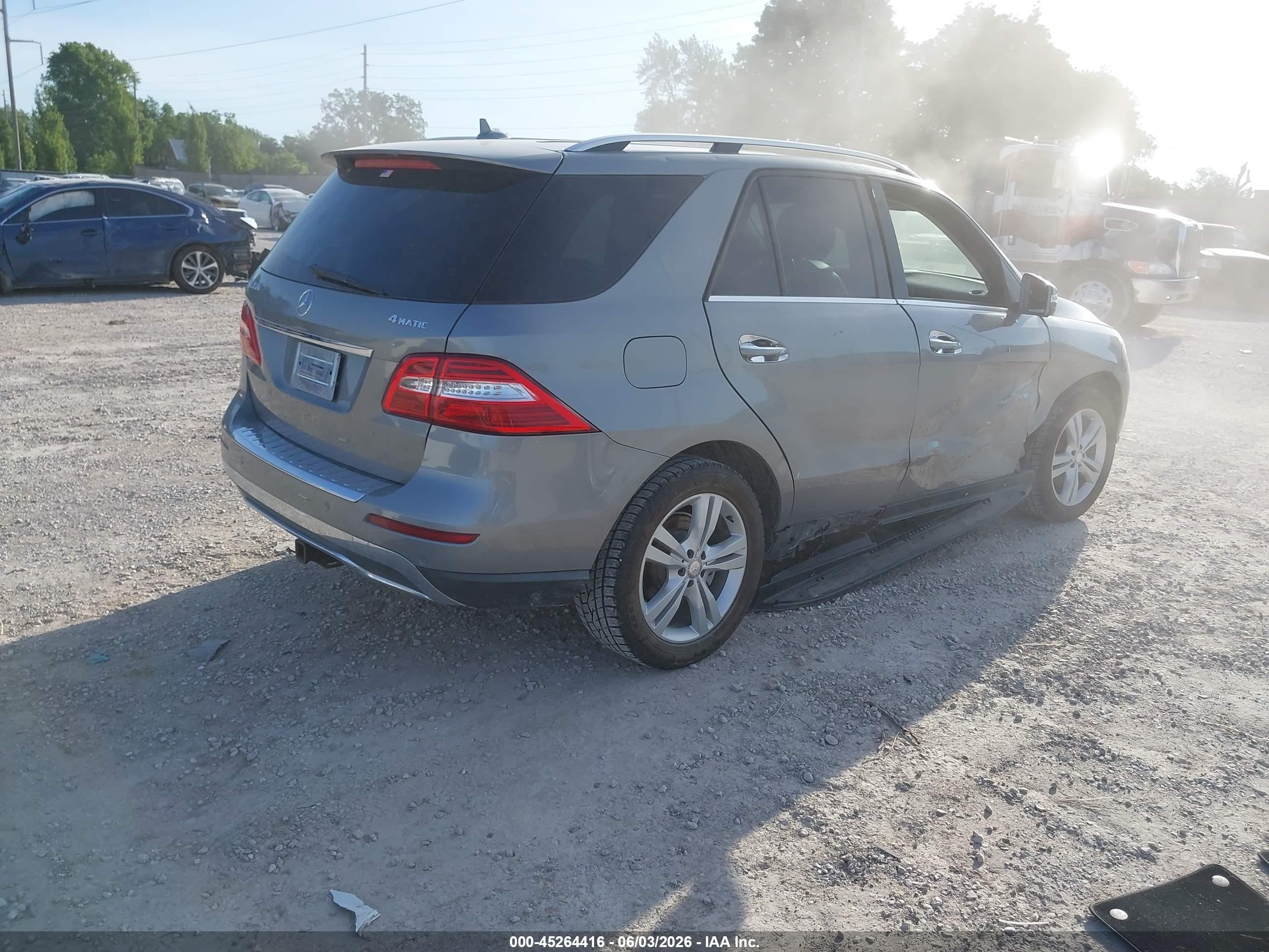 2013 Mercedes-benz Ml 350 4matic Silver vin: 4JGDA5HB7DA252325
