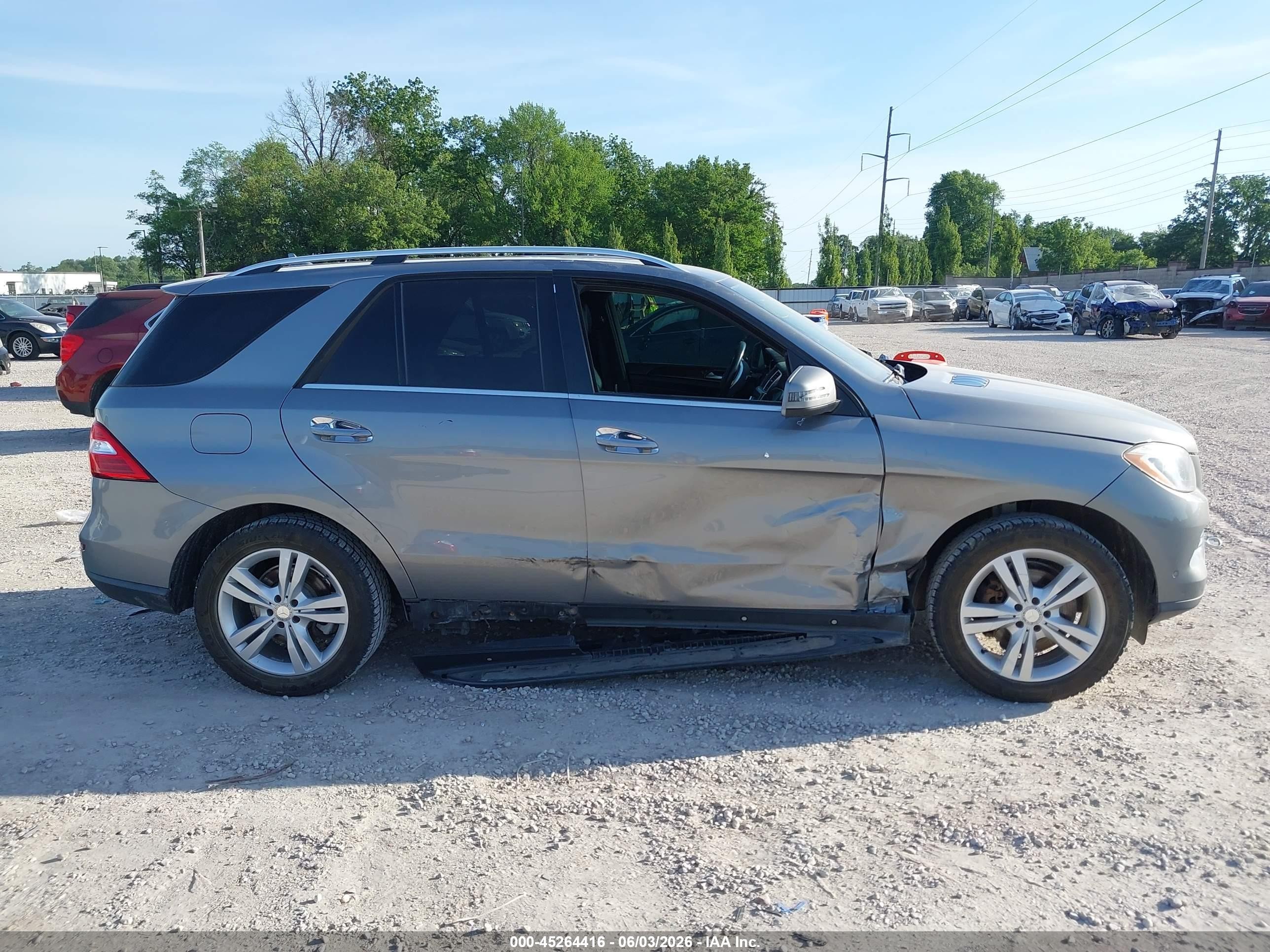 2013 Mercedes-benz Ml 350 4matic Silver vin: 4JGDA5HB7DA252325