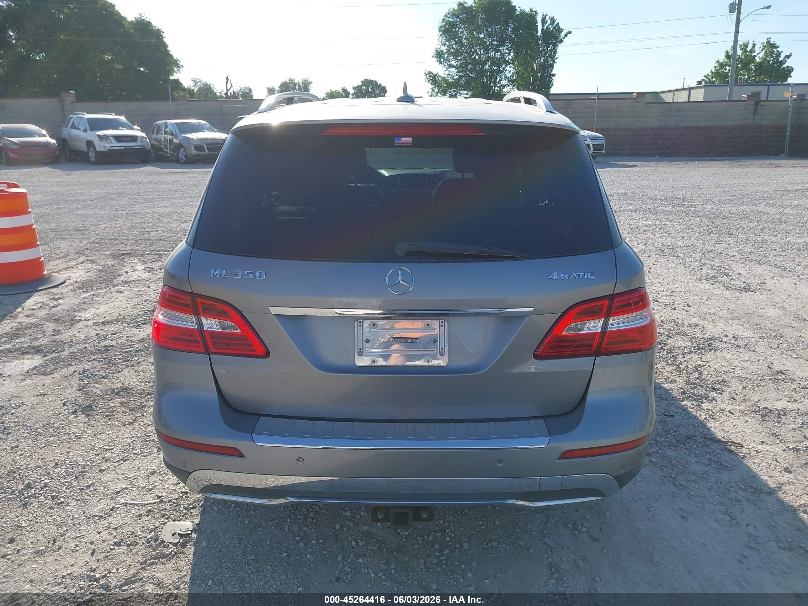 2013 Mercedes-benz Ml 350 4matic Silver vin: 4JGDA5HB7DA252325