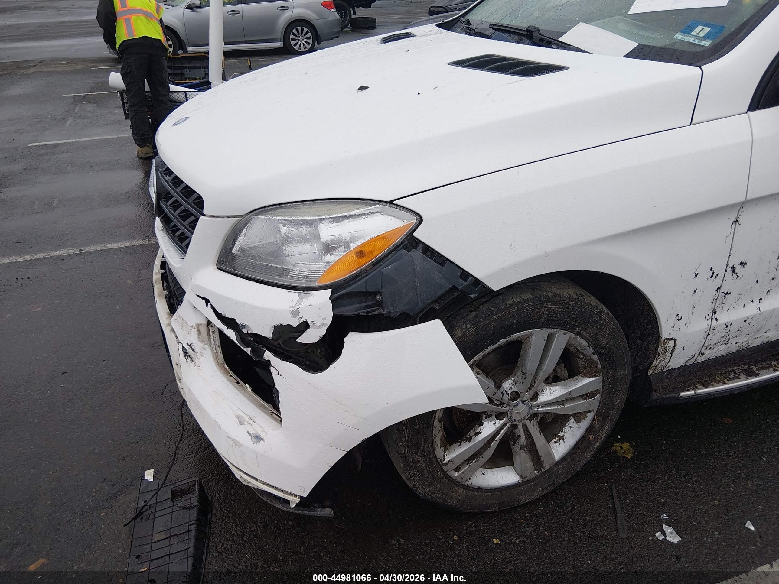 2014 Mercedes-benz Ml 350 4matic Белый vin: 4JGDA5HB7EA314808
