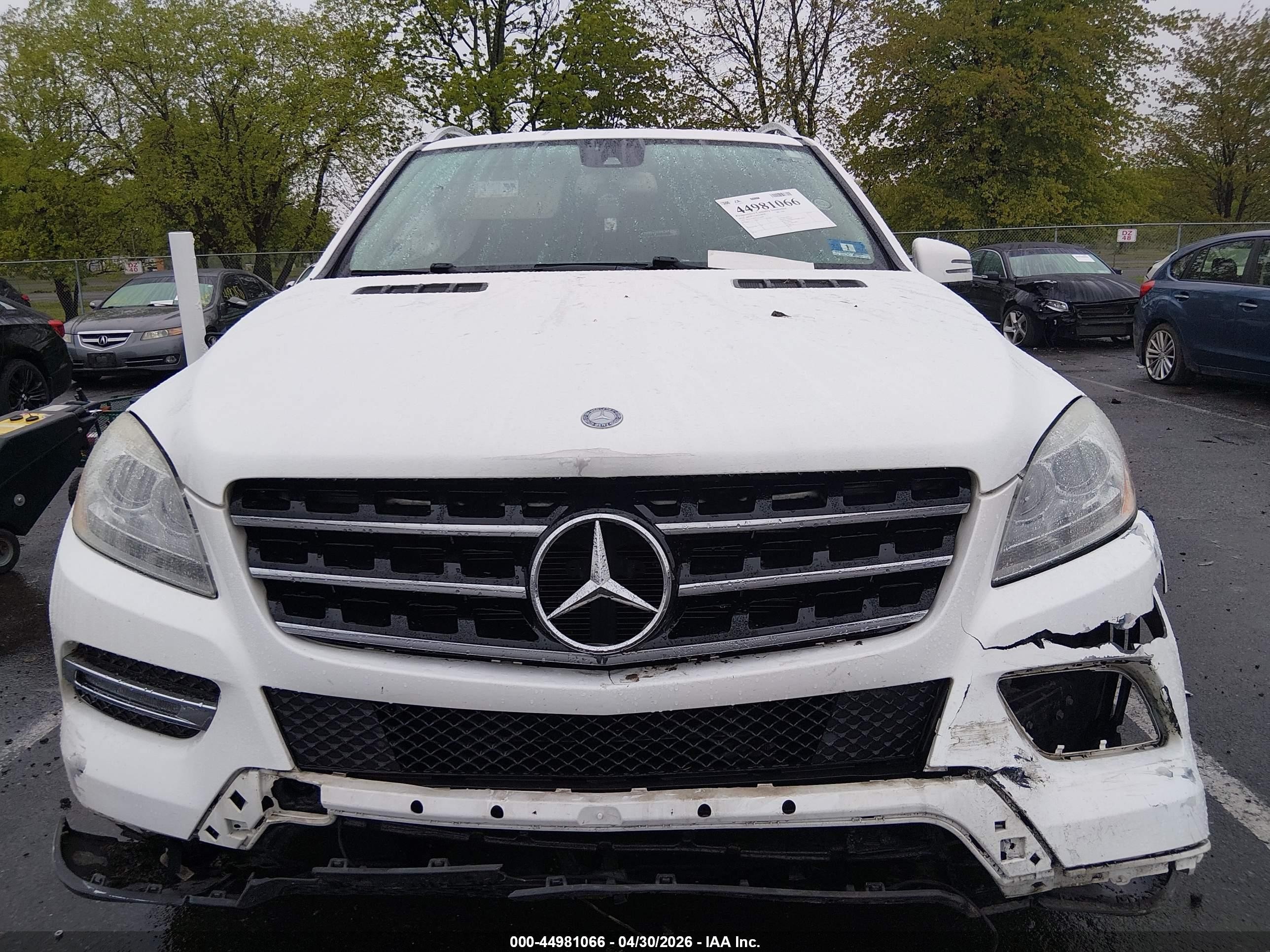 2014 Mercedes-benz Ml 350 4matic Белый vin: 4JGDA5HB7EA314808